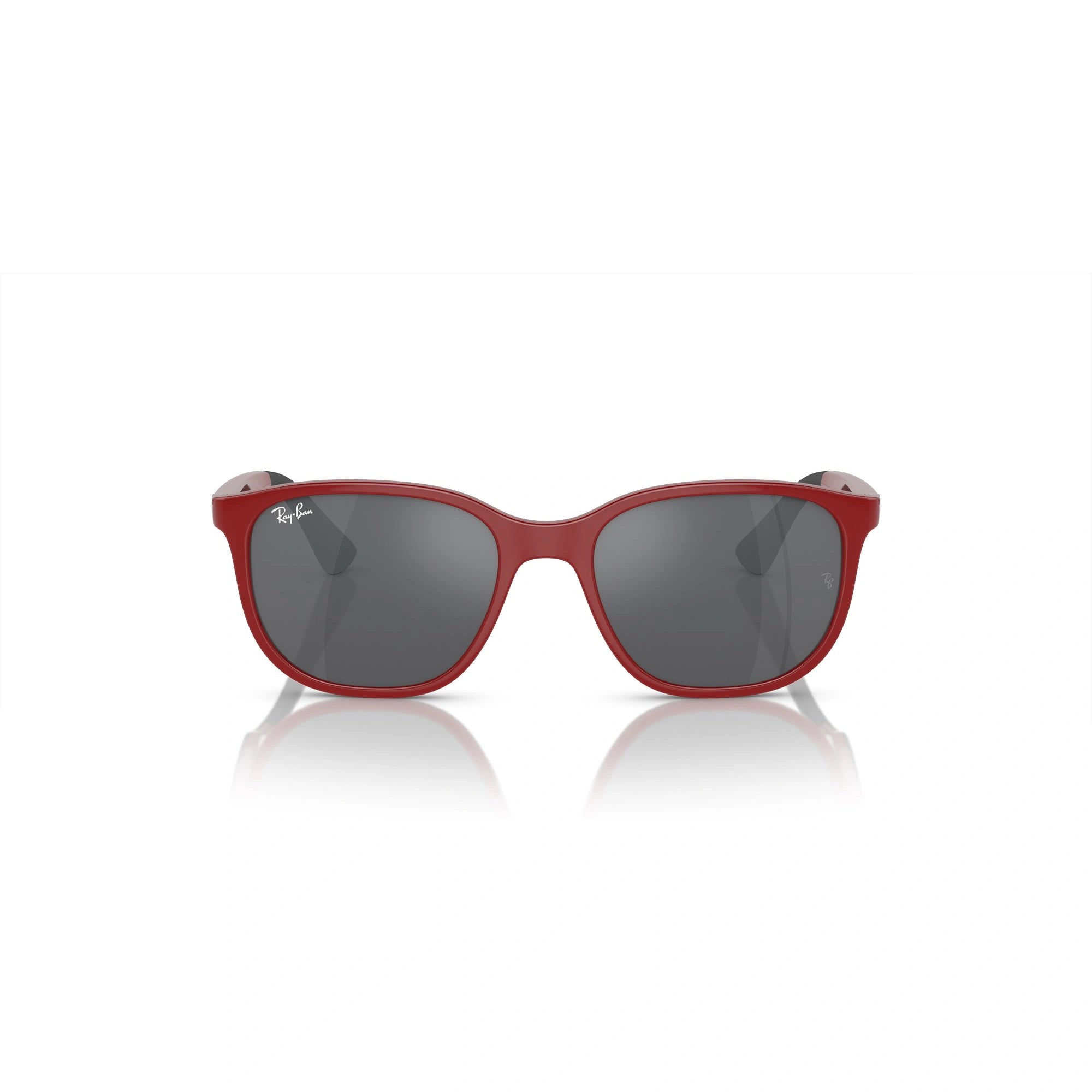 RAY-BAN JUNIOR RJ 9078S - 71506G ROSSO SU NERO | OCCHIALE DA SOLE BAMBINO UNISEX | CALIBRO 48