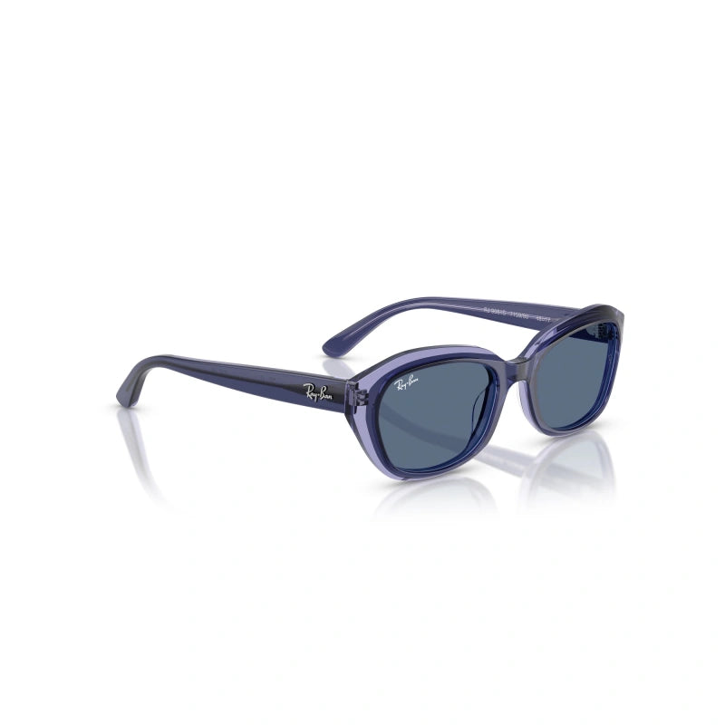 OCCHIALE DA SOLE BAMBINO UNISEX RAY-BAN JUNIOR RJ 9081S - 715980 VIOLA SUPERIORE SU VIOLA TRASPARENTE - TAGLIA 48