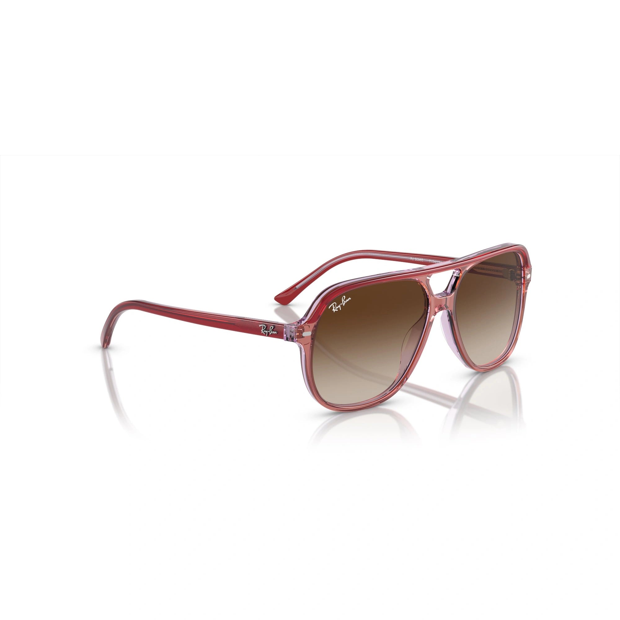 RAY-BAN JUNIOR RJ 9096S JUNIOR BILL 715413 TOP ROSSO, ARANCIONE E VIOLA CHIARO | OCCHIALE DA SOLE BAMBINO UNISEX | CALIBRO 49