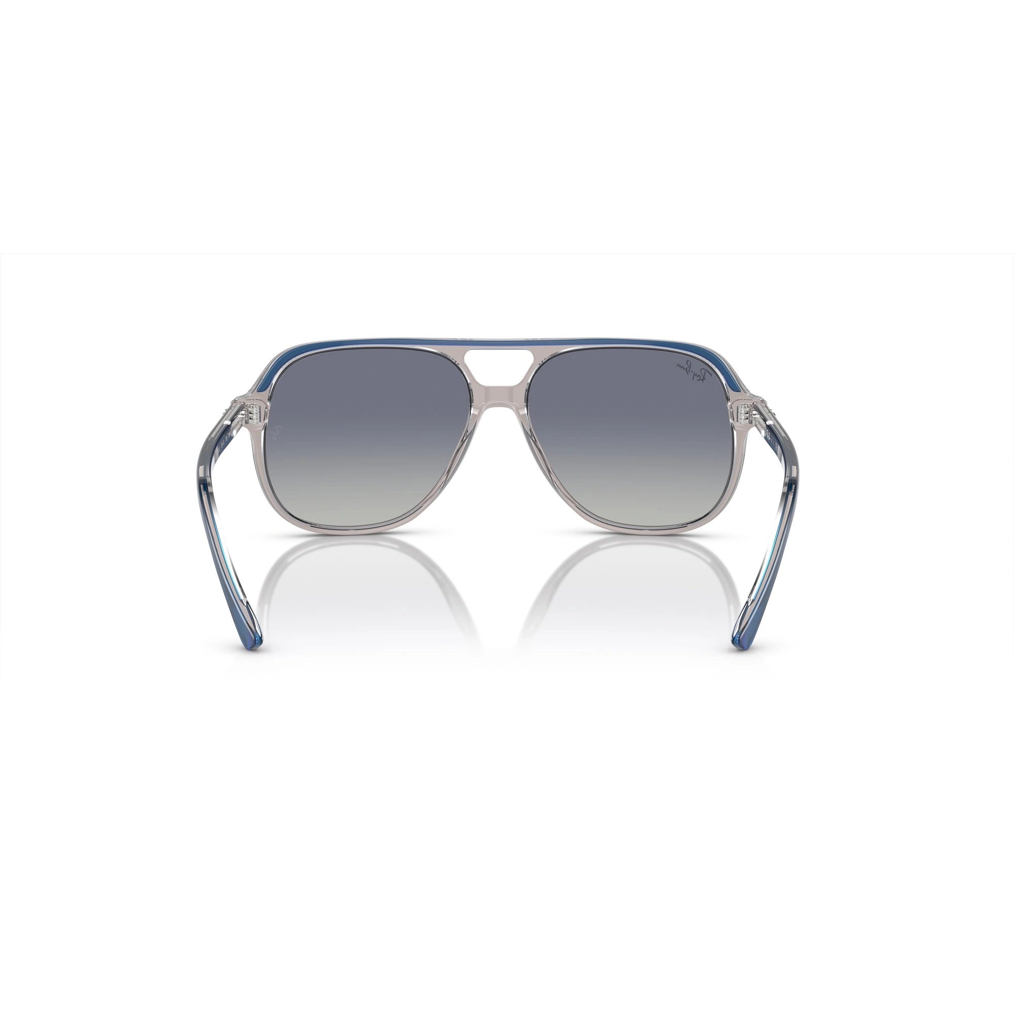 RAY-BAN JUNIOR RJ 9096S JUNIOR BILL 71554L PARTE SUPERIORE BLU SCURO, MARRONE E GRIGIO CHIARO | OCCHIALE DA SOLE BAMBINO UNISEX | CALIBRO 49
