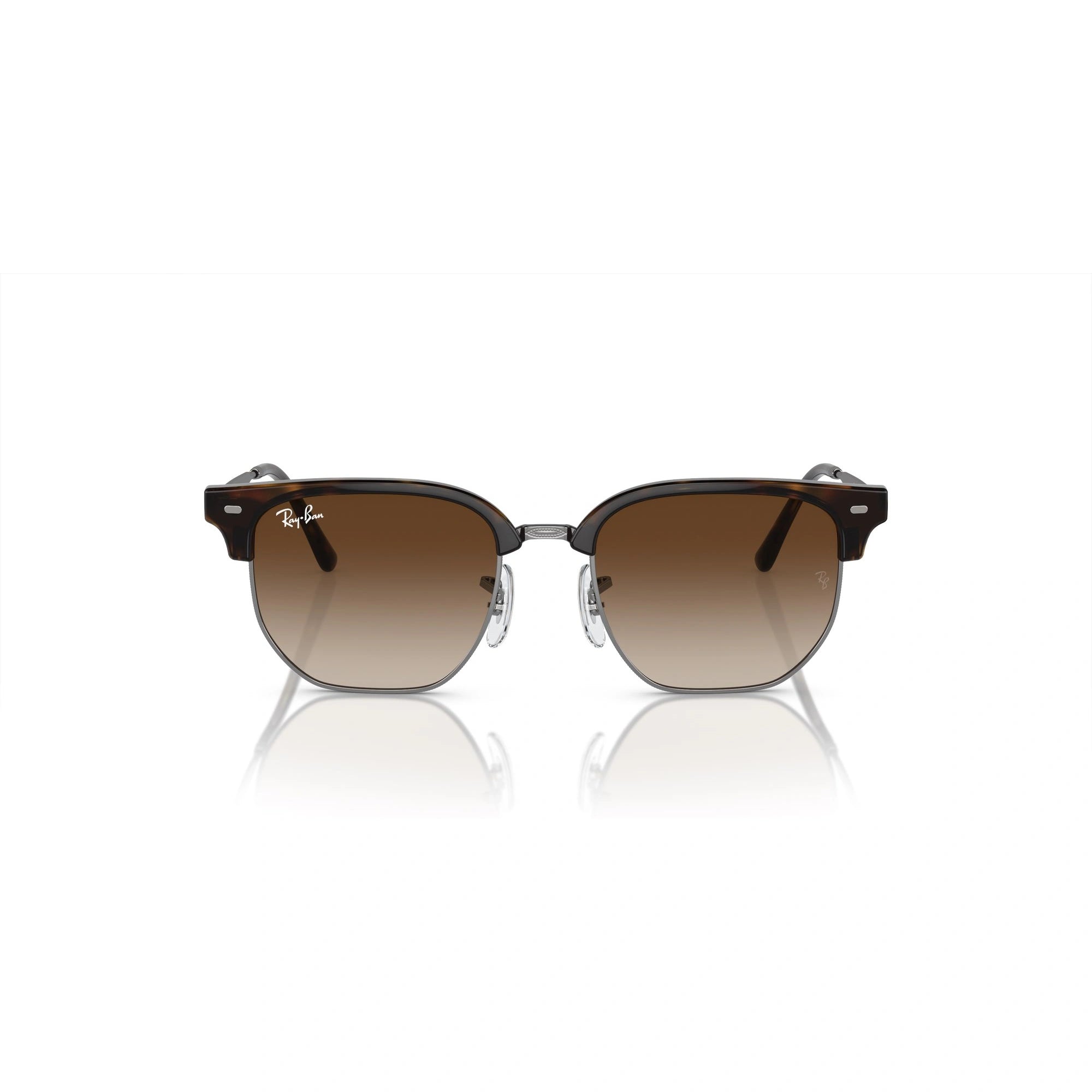 RAY-BAN JUNIOR RJ 9116S JUNIOR NEW CLUBMASTER 152/13 AVANA SU CANNA DI FUCILE | OCCHIALE DA SOLE BAMBINO UNISEX | CALIBRO 47