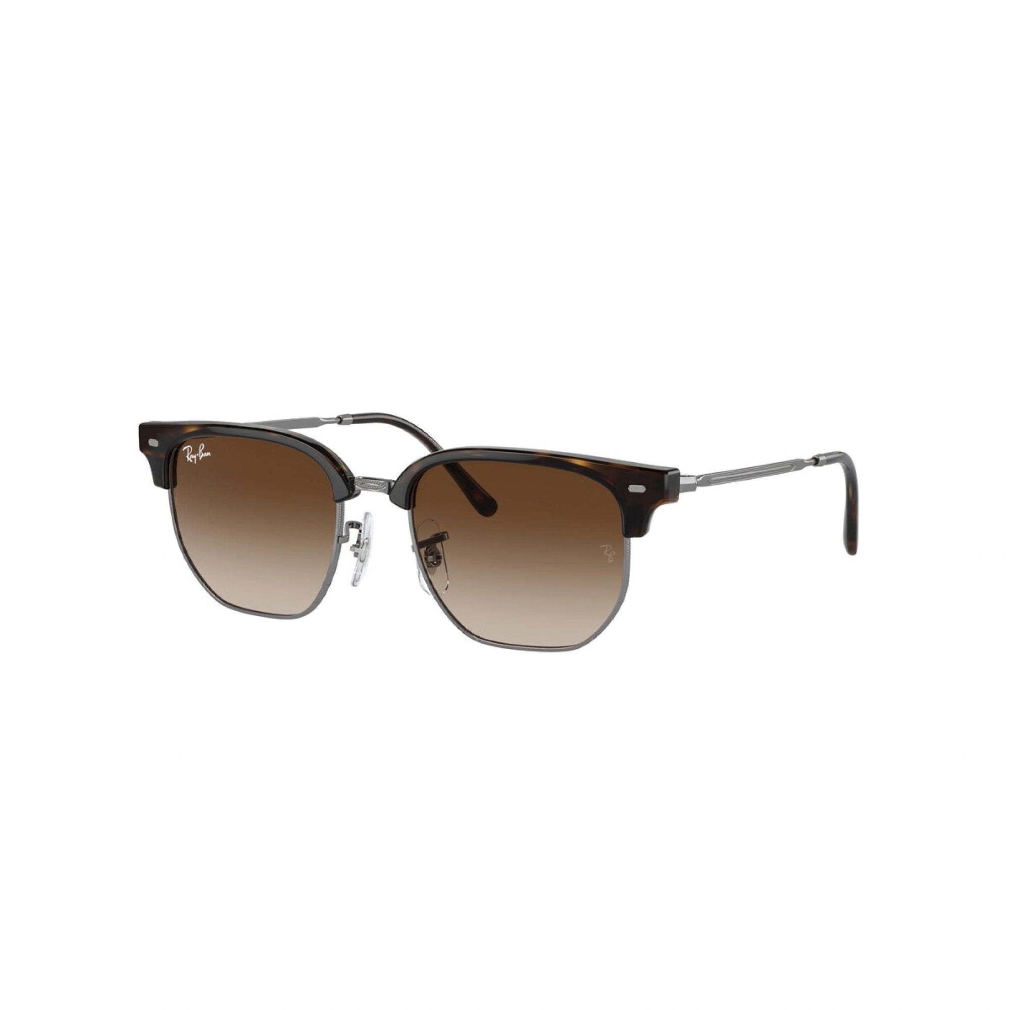 RAY-BAN JUNIOR RJ 9116S JUNIOR NEW CLUBMASTER 152/13 AVANA SU CANNA DI FUCILE | OCCHIALE DA SOLE BAMBINO UNISEX | CALIBRO 47