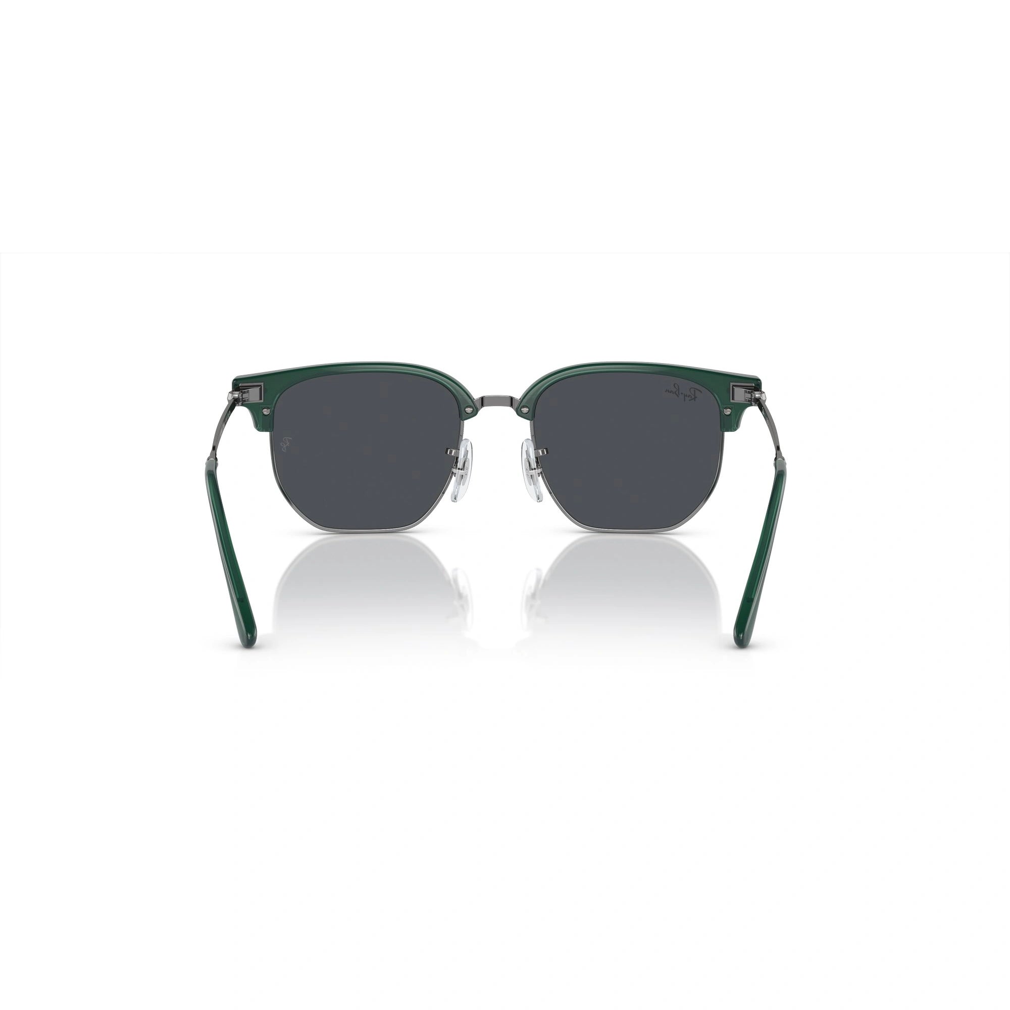 RAY-BAN JUNIOR RJ 9116S JUNIOR NEW CLUBMASTER 713087 VERDE OPALE SU CANNA DI FUCILE | OCCHIALE DA SOLE BAMBINO UNISEX | CALIBRO 47