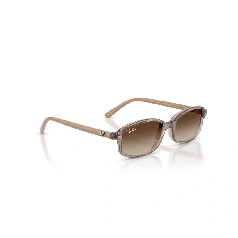 OCCHIALE DA SOLE BAMBINO UNISEX RAY-BAN JUNIOR RJ 9132S - 720013 BEIGE TRASPARENTE - TAGLIA 49