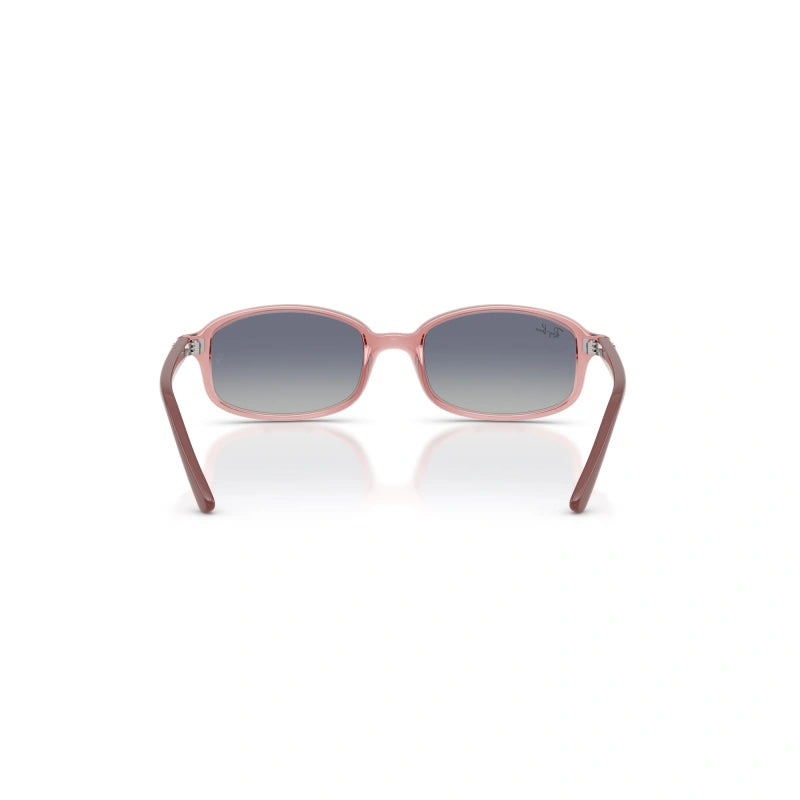 OCCHIALE DA SOLE BAMBINO UNISEX RAY-BAN JUNIOR RJ 9132S - 72014L ROSA TRASPARENTE - TAGLIA 49