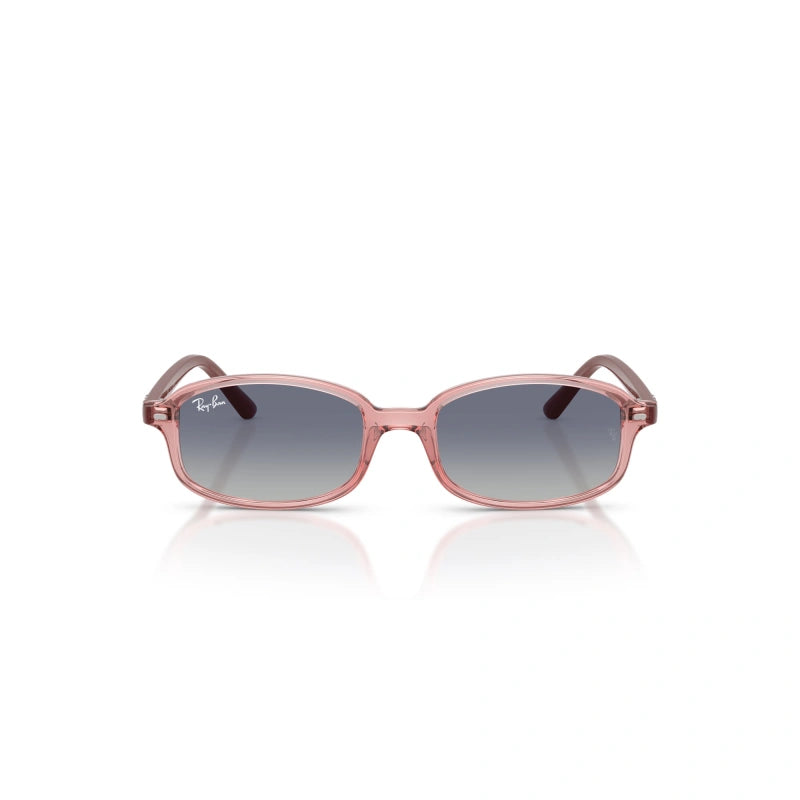 OCCHIALE DA SOLE BAMBINO UNISEX RAY-BAN JUNIOR RJ 9132S - 72014L ROSA TRASPARENTE - TAGLIA 49