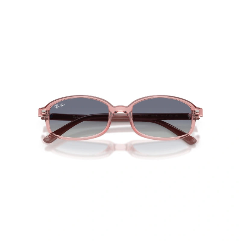 OCCHIALE DA SOLE BAMBINO UNISEX RAY-BAN JUNIOR RJ 9132S - 72014L ROSA TRASPARENTE - TAGLIA 49
