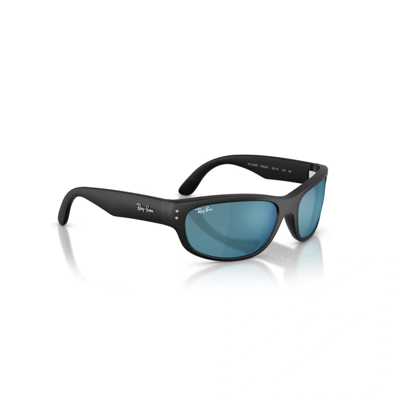 OCCHIALE DA SOLE BAMBINO UNISEX RAY-BAN JUNIOR RJ 9189S - 100S55 NERO OPACO - TAGLIA 55