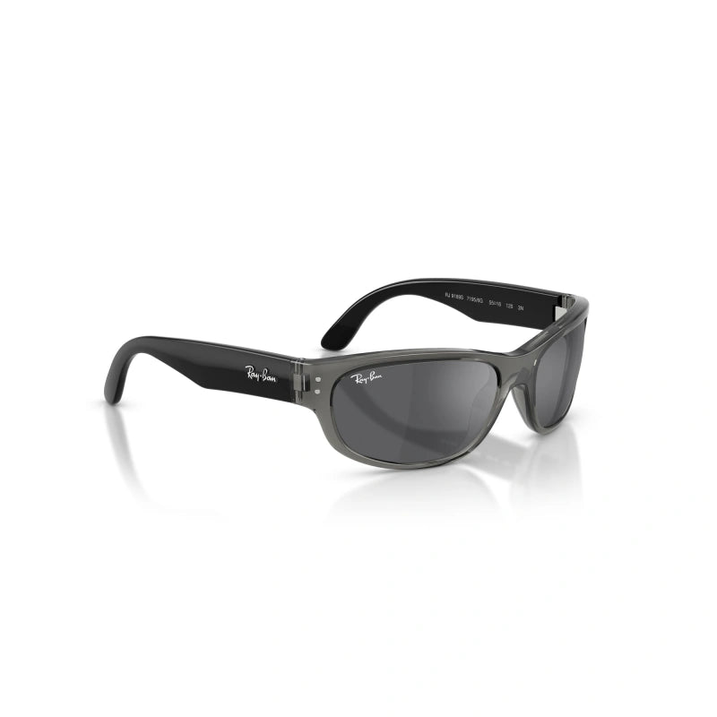 OCCHIALE DA SOLE BAMBINO UNISEX RAY-BAN JUNIOR RJ 9189S - 71956G GRIGIO TRASPARENTE - TAGLIA 55