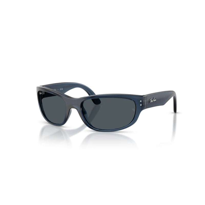 OCCHIALE DA SOLE BAMBINO UNISEX RAY-BAN JUNIOR RJ 9189S - 719687 BLU TRASPARENTE - TAGLIA 55