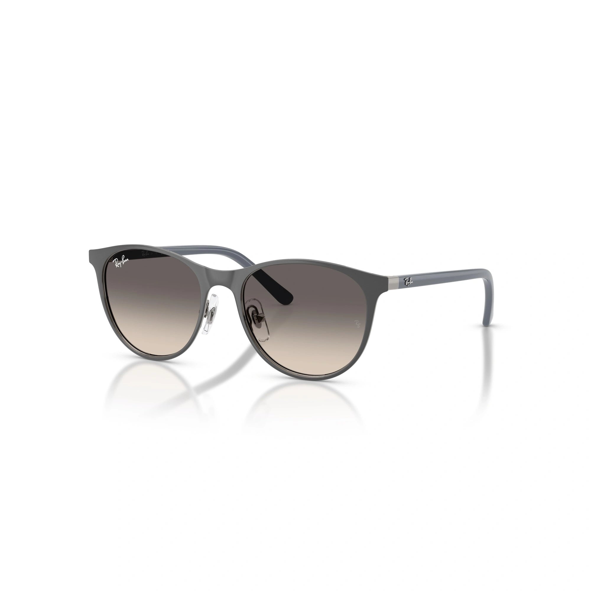 OCCHIALE DA SOLE BAMBINO UNISEX RAY-BAN JUNIOR RJ 9552S - 300/11 GRIGIO OPACO SU CANNA DI FUCILE - TAGLIA 47