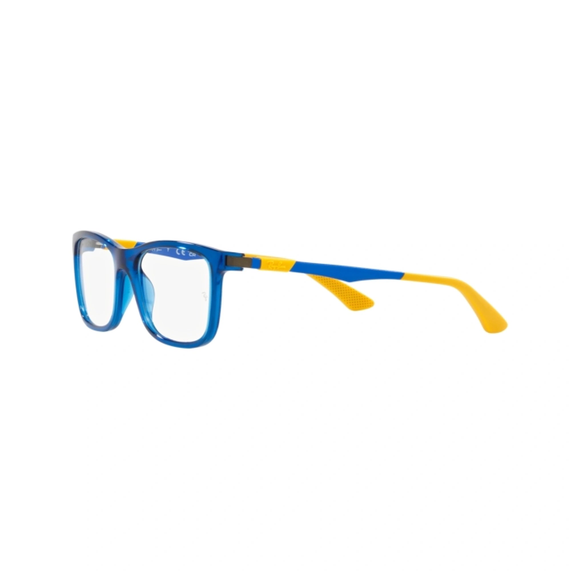 RAY-BAN JUNIOR RY 1549 - 3940 BLU TRASPARENTE | OCCHIALE DA VISTA BAMBINO UNISEX | CALIBRO 46