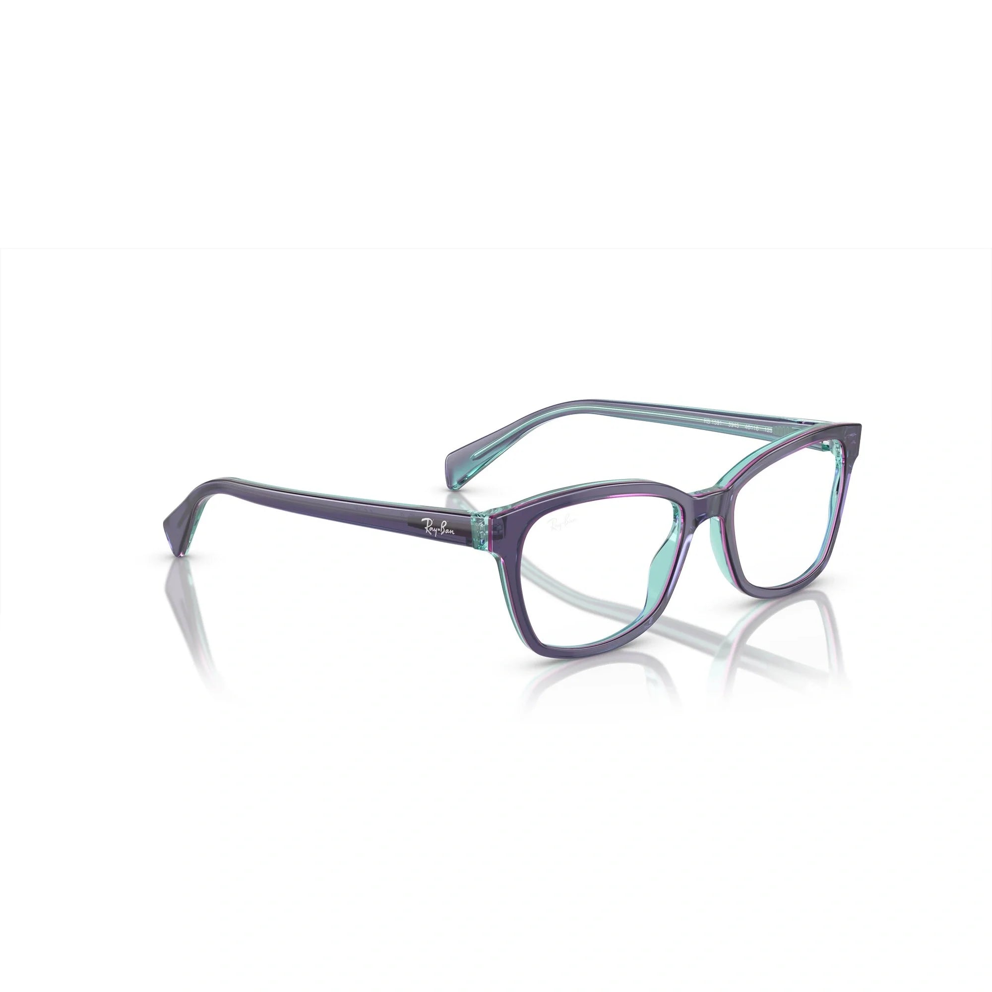 RAY-BAN JUNIOR RY 1591 - 3945 SOPRA BLU, VIOLA E AZZURRO | OCCHIALE DA VISTA BAMBINA | CALIBRO 48