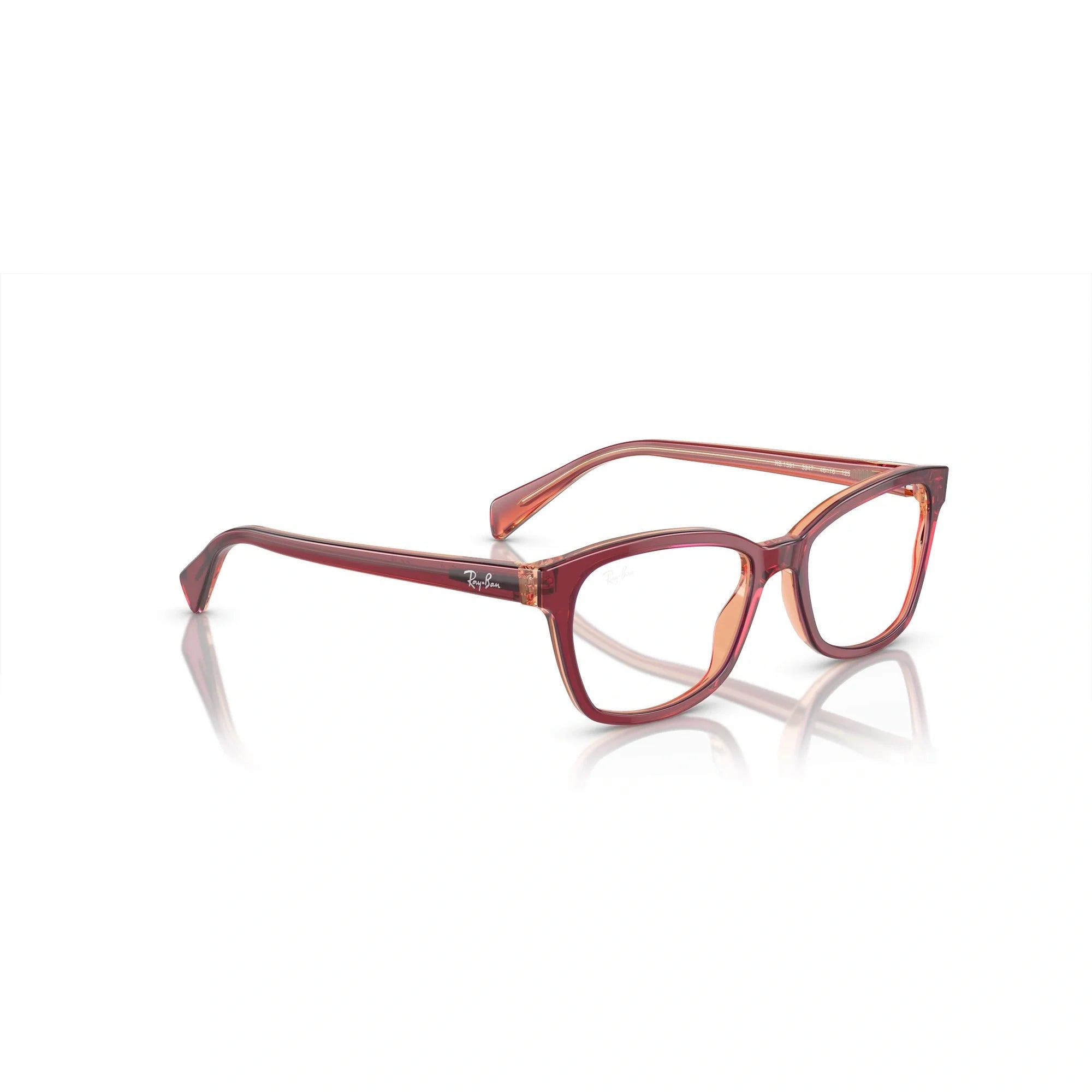 RAY-BAN JUNIOR RY 1591 - 3947 IN ALTO ROSSO, VIOLA E ARANCIONE | OCCHIALE DA VISTA BAMBINA | CALIBRO 48