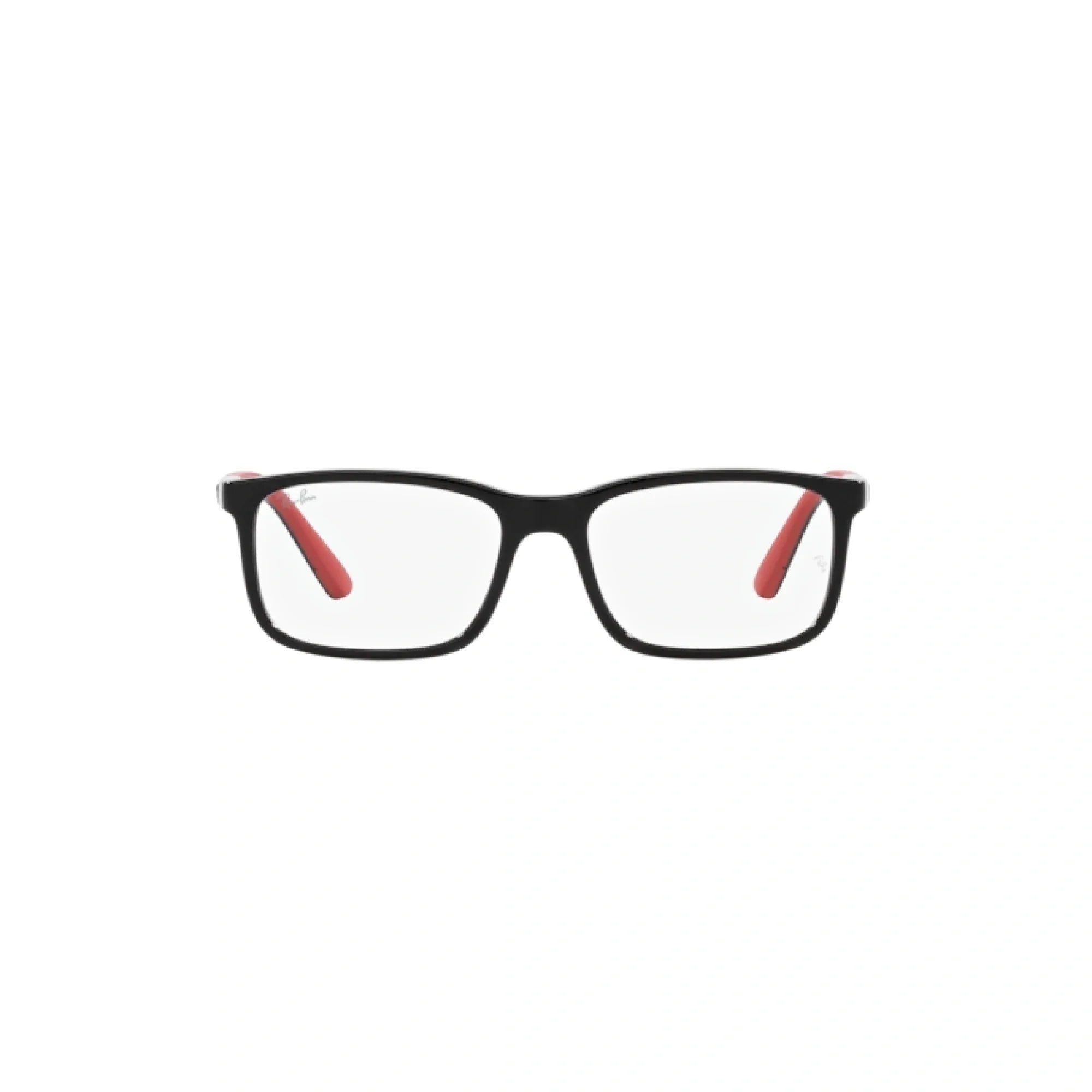 RAY-BAN JUNIOR RY 1621 - 3928 NERO SU ROSSO | OCCHIALE DA VISTA BAMBINO UNISEX | CALIBRO 49