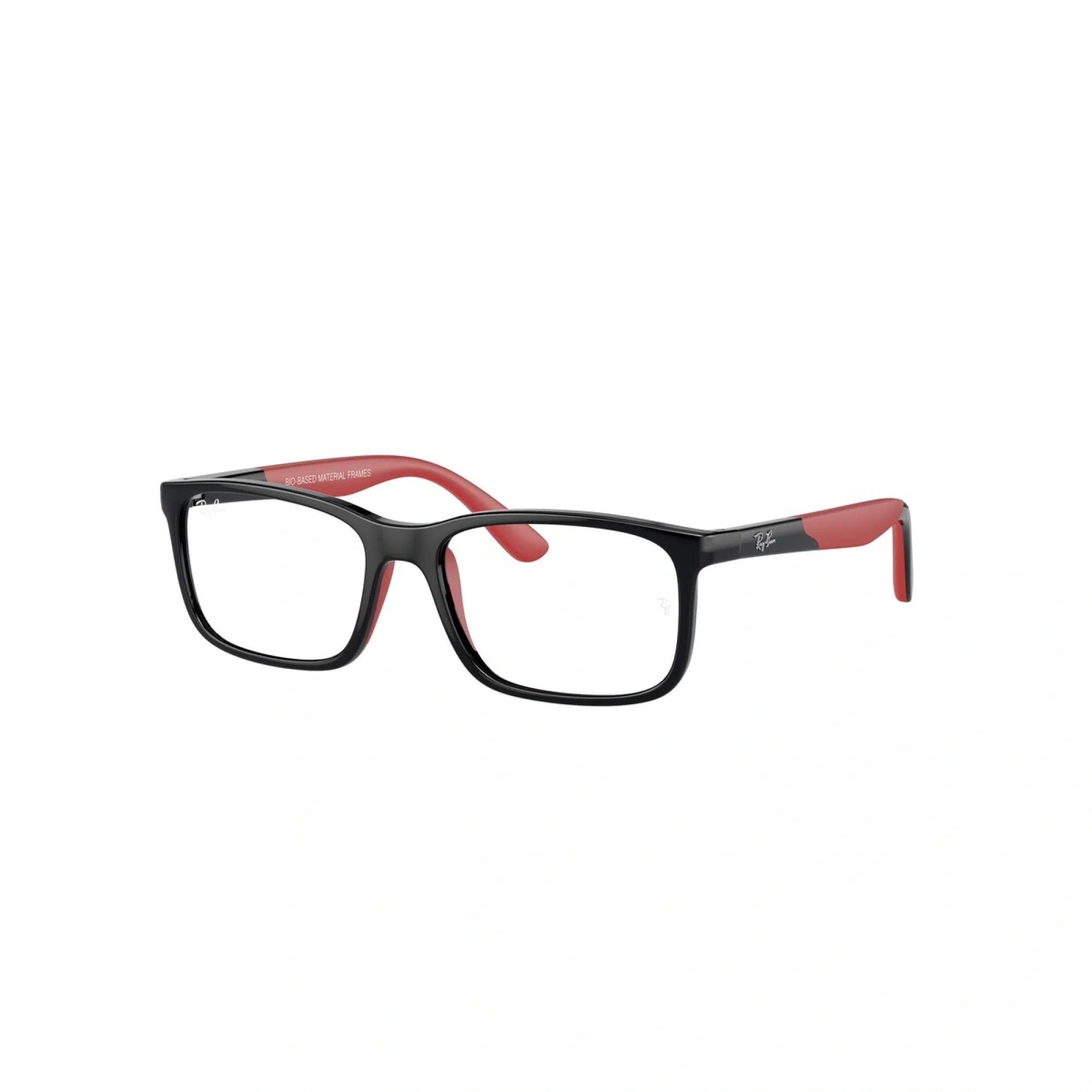 RAY-BAN JUNIOR RY 1621 - 3928 NERO SU ROSSO | OCCHIALE DA VISTA BAMBINO UNISEX | CALIBRO 49