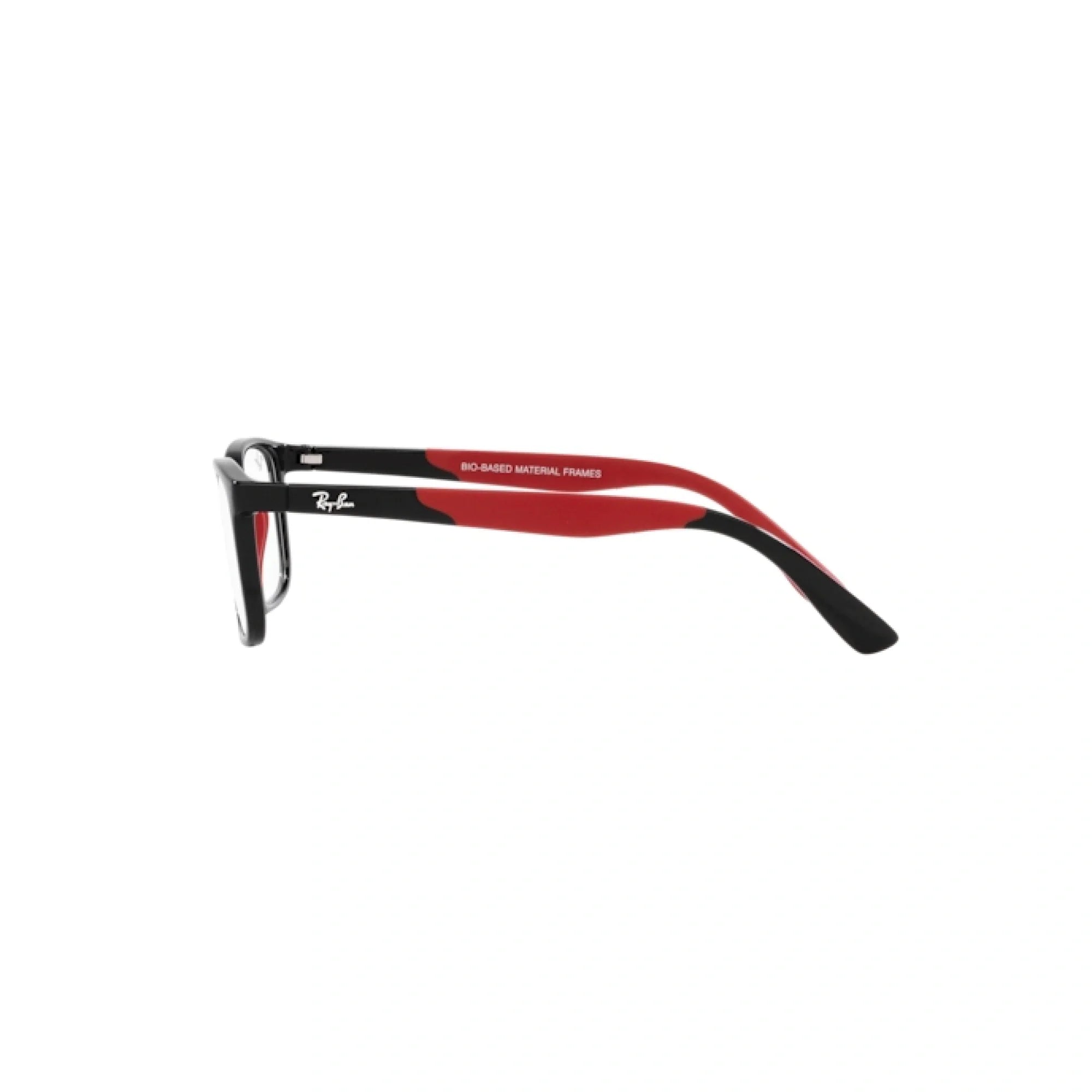 RAY-BAN JUNIOR RY 1621 - 3928 NERO SU ROSSO | OCCHIALE DA VISTA BAMBINO UNISEX | CALIBRO 49