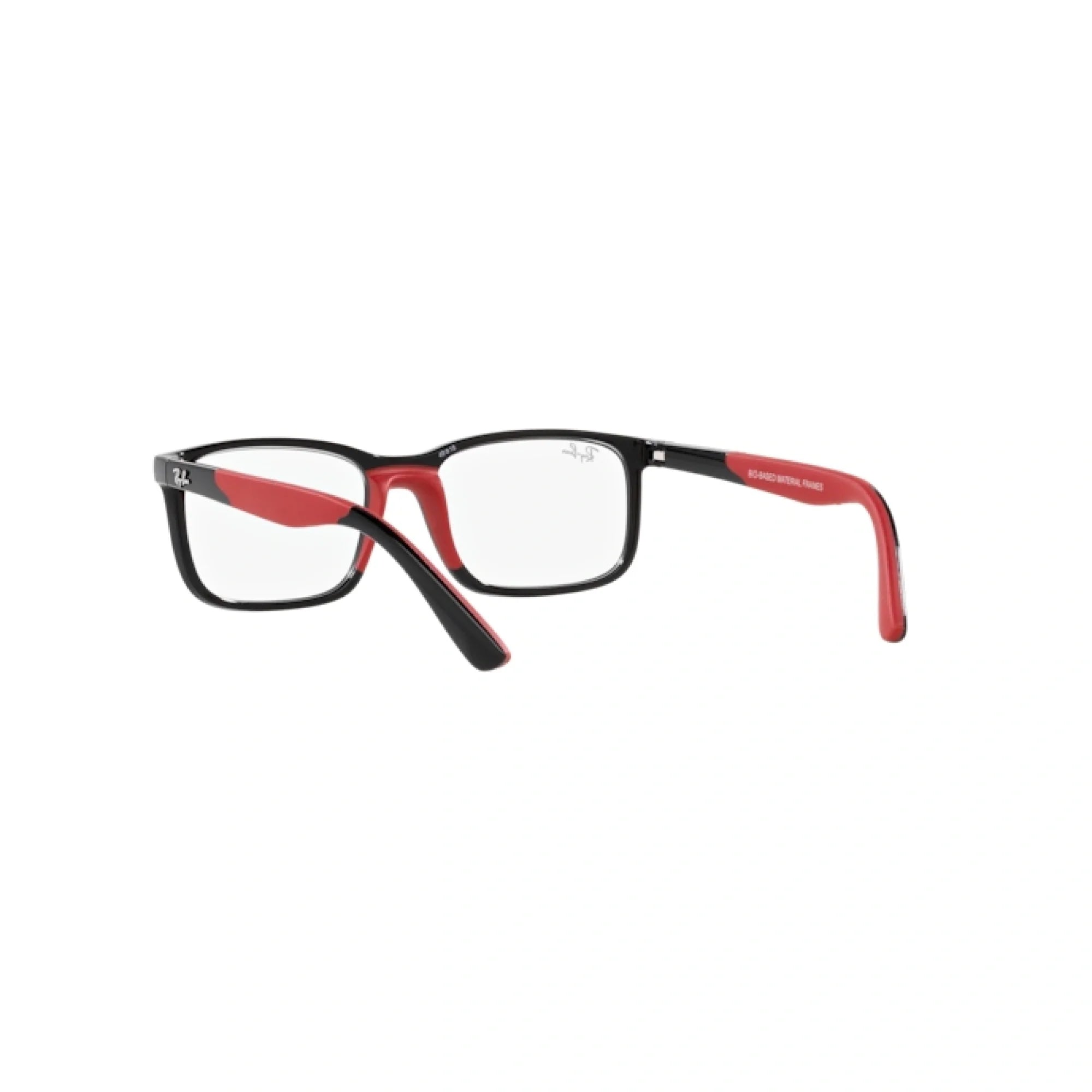 RAY-BAN JUNIOR RY 1621 - 3928 NERO SU ROSSO | OCCHIALE DA VISTA BAMBINO UNISEX | CALIBRO 49