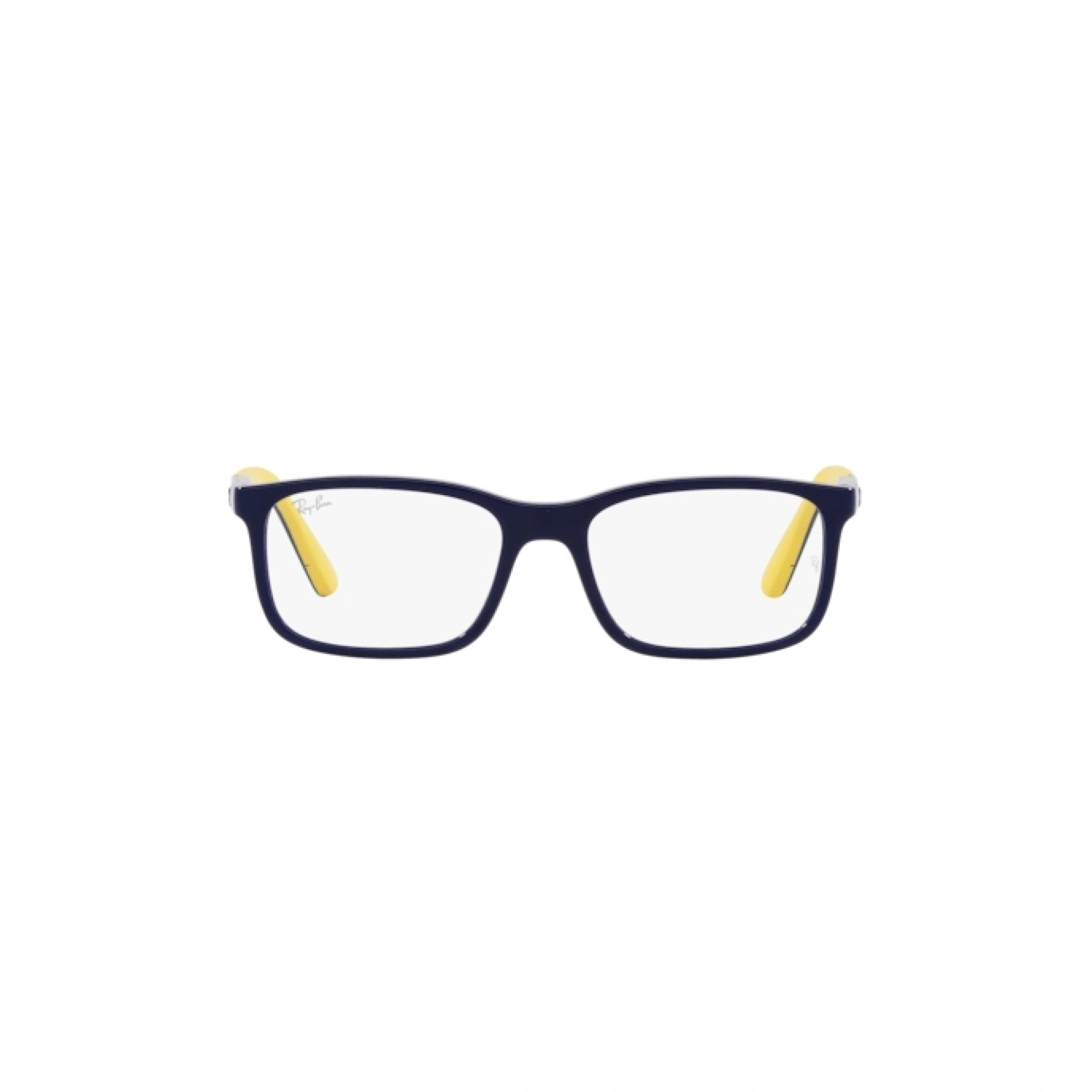 RAY-BAN JUNIOR RY 1621 - 3937 BLU SCURO SU GIALLO | OCCHIALE DA VISTA BAMBINO UNISEX | CALIBRO 47