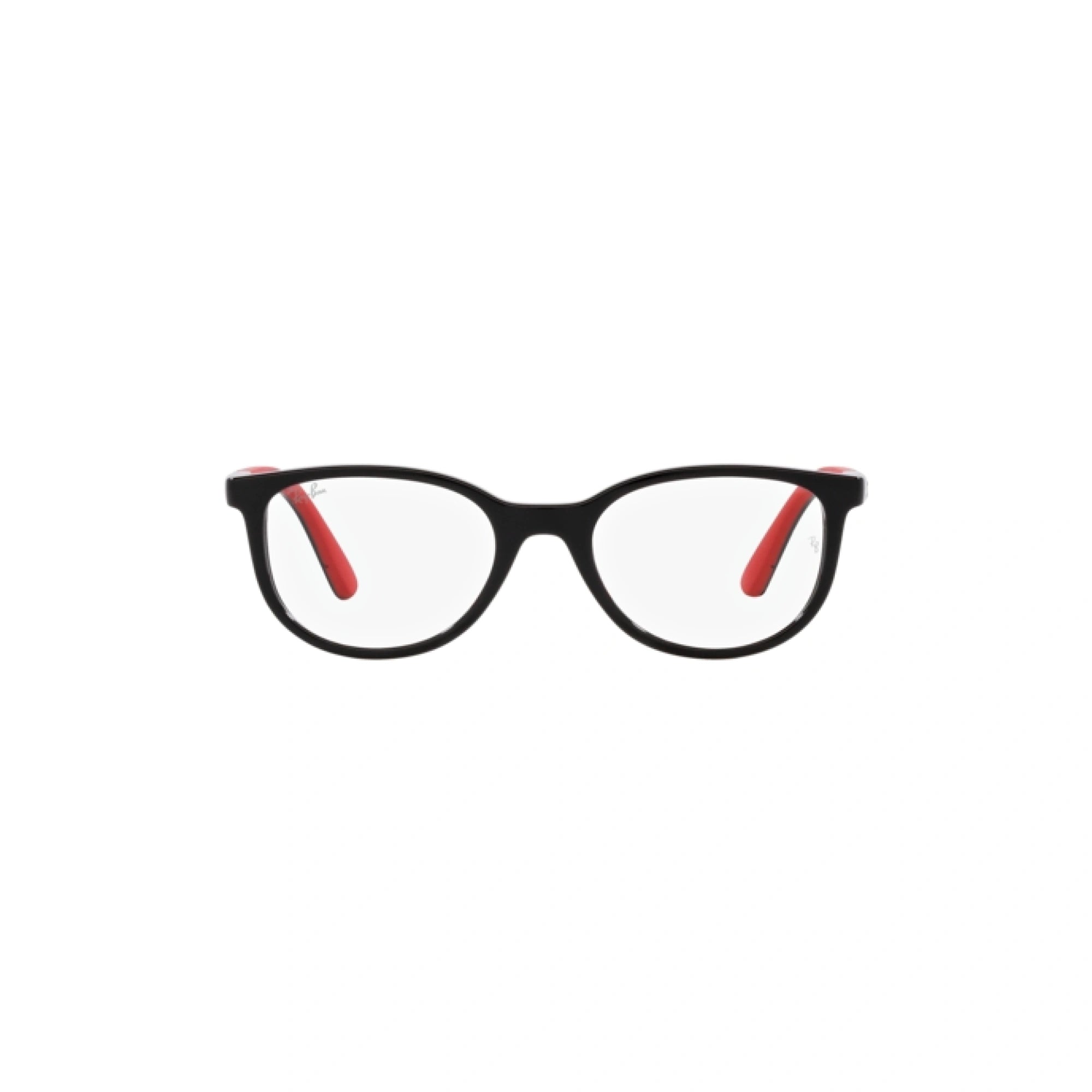 RAY-BAN JUNIOR RY 1622 - 3928 NERO SU ROSSO | OCCHIALE DA VISTA BAMBINO UNISEX | CALIBRO 46