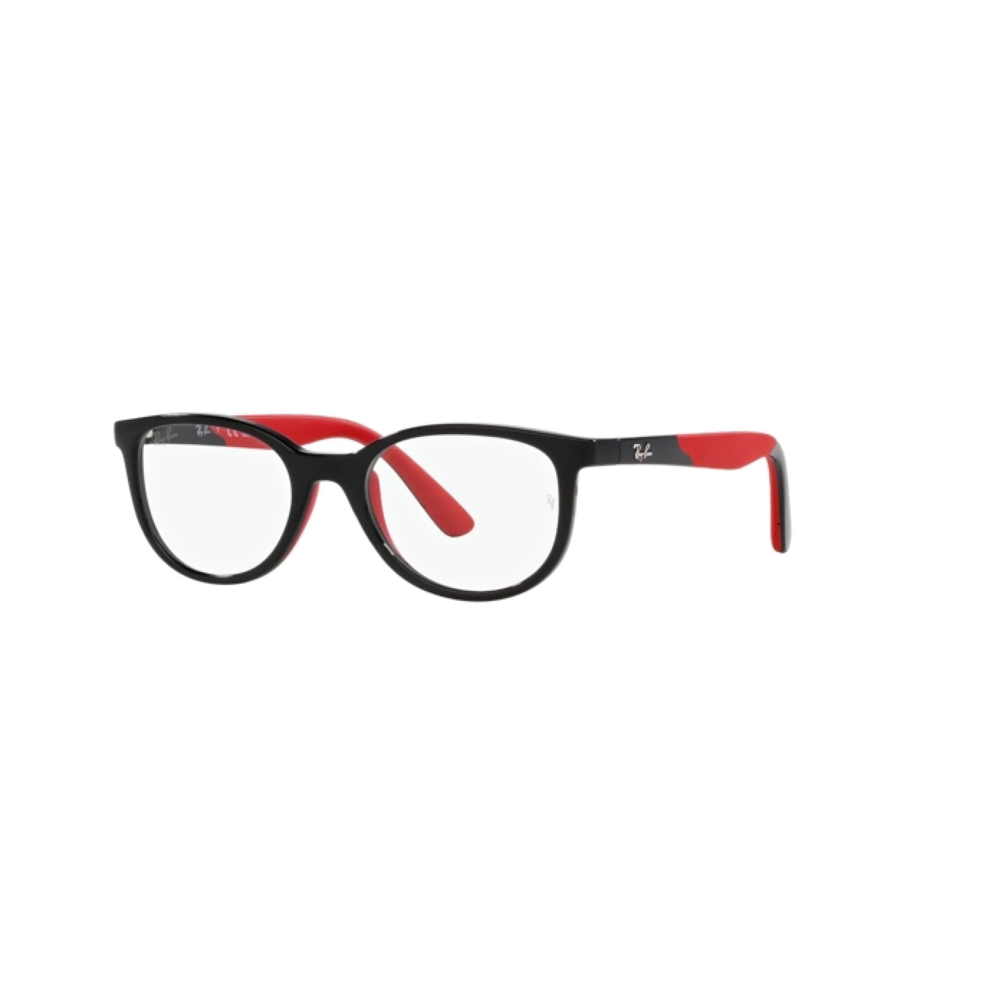 RAY-BAN JUNIOR RY 1622 - 3928 NERO SU ROSSO | OCCHIALE DA VISTA BAMBINO UNISEX | CALIBRO 48