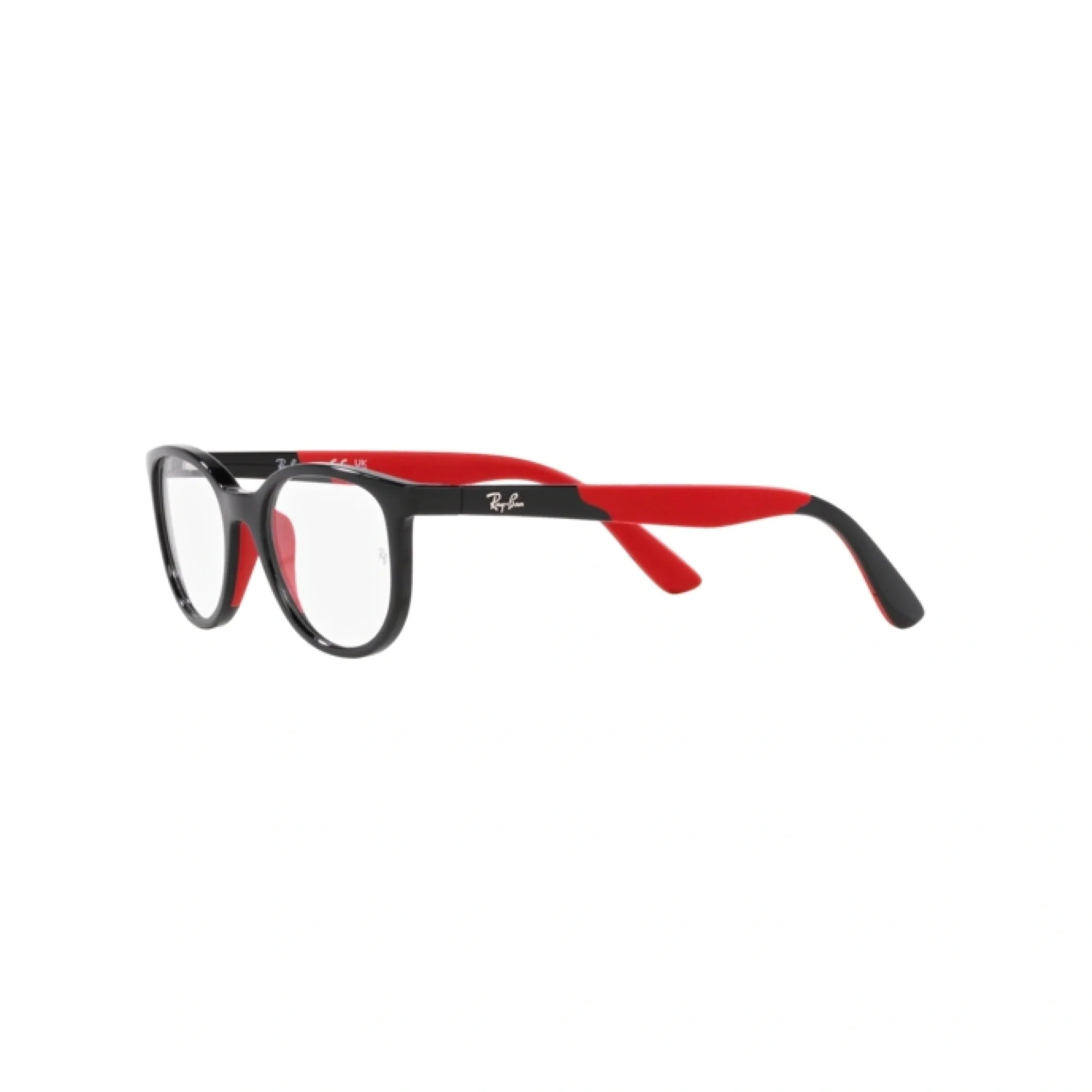 RAY-BAN JUNIOR RY 1622 - 3928 NERO SU ROSSO | OCCHIALE DA VISTA BAMBINO UNISEX | CALIBRO 48