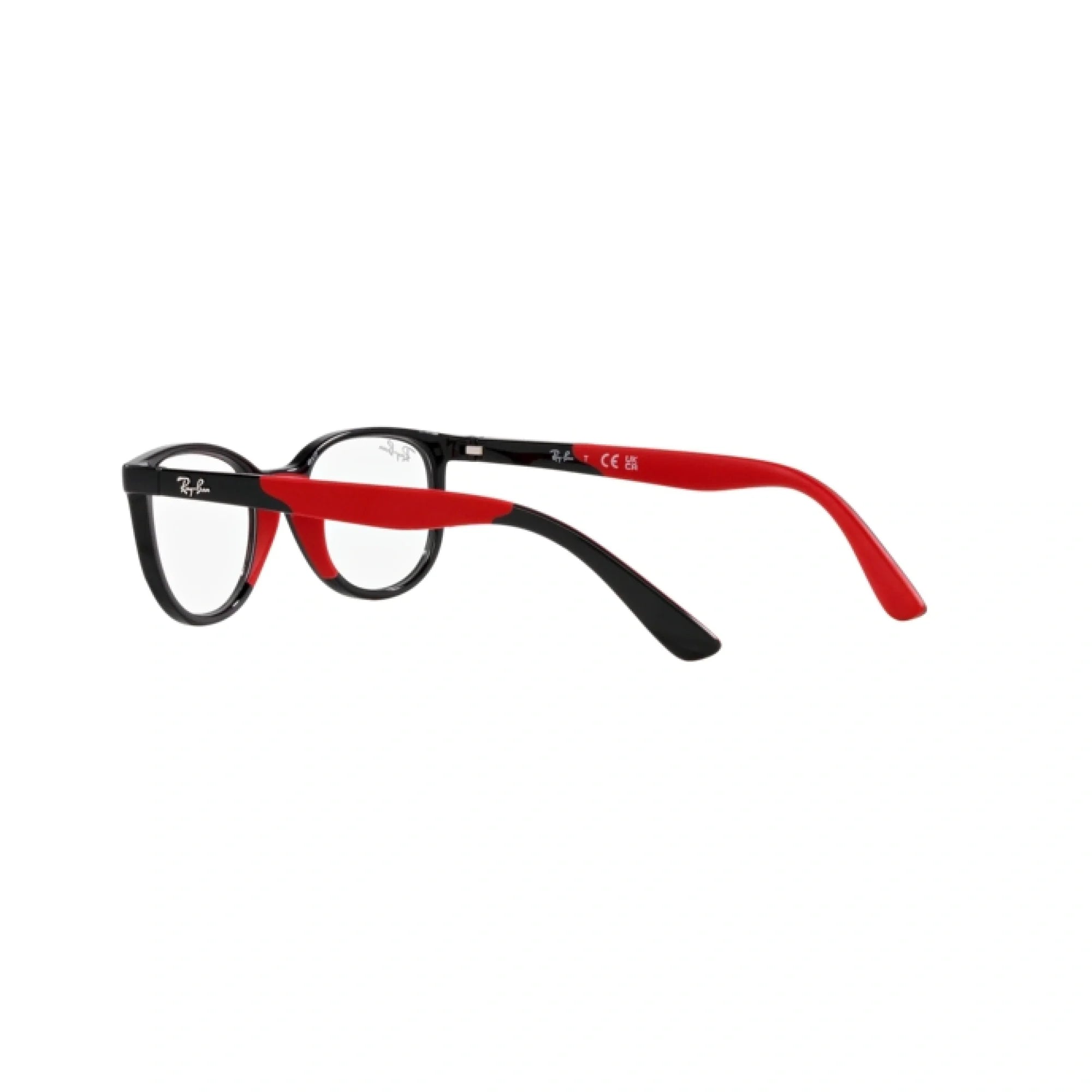 RAY-BAN JUNIOR RY 1622 - 3928 NERO SU ROSSO | OCCHIALE DA VISTA BAMBINO UNISEX | CALIBRO 48