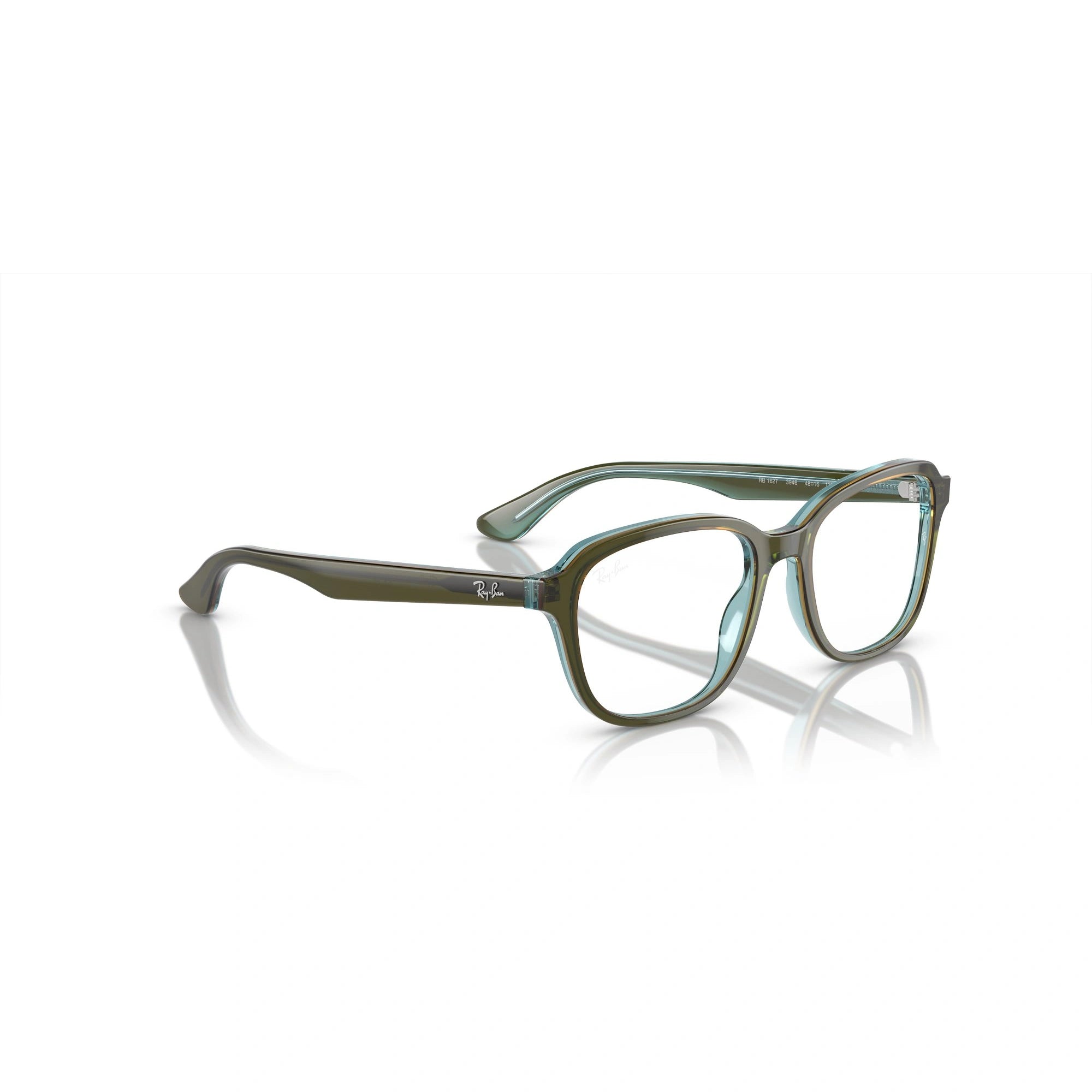 RAY-BAN JUNIOR RY 1627 - 3946 TOP VERDE, ARANCIONE E AZZURRO | OCCHIALE DA VISTA BAMBINO UNISEX | CALIBRO 46