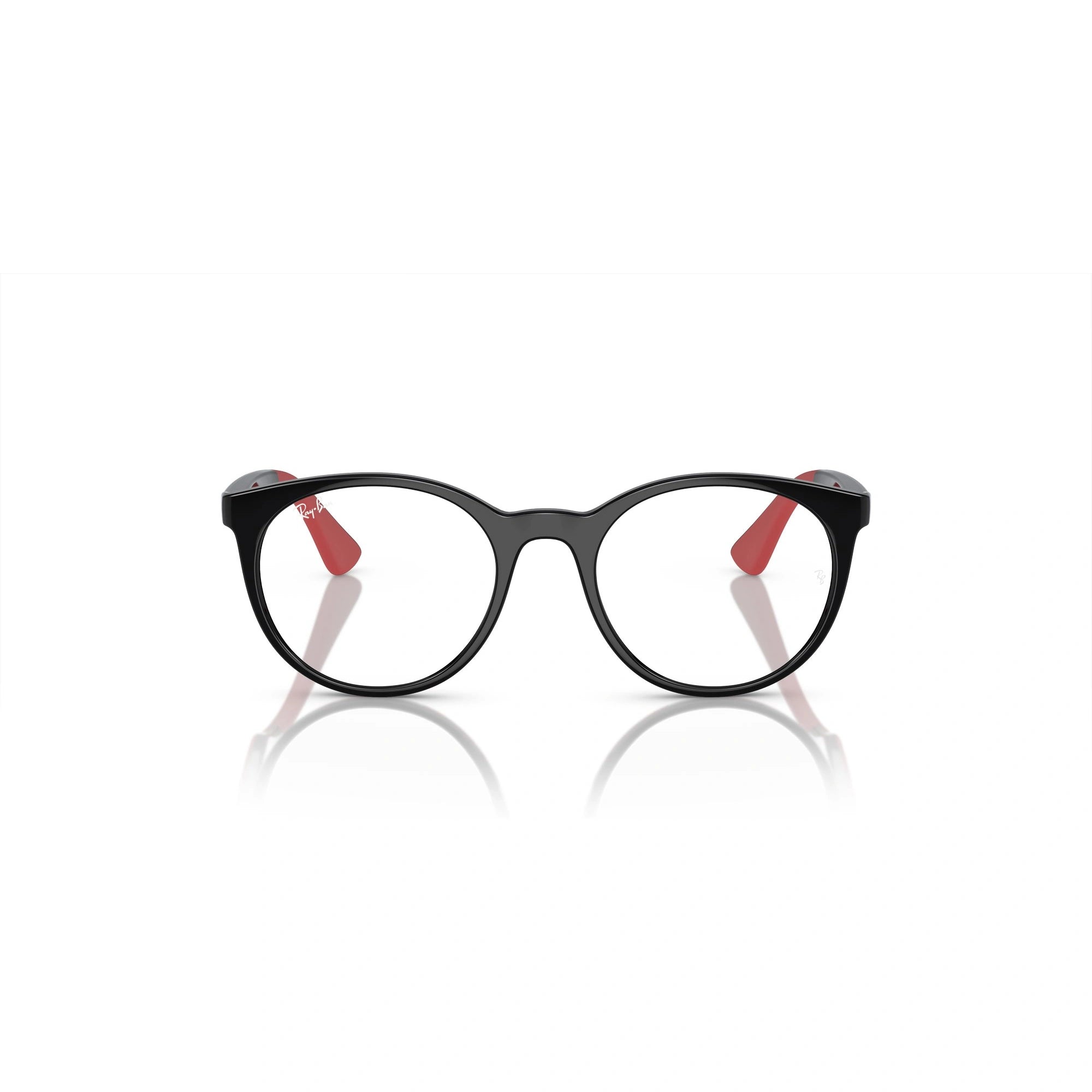 RAY-BAN JUNIOR RY 1628 - 3928 NERO SU ROSSO | OCCHIALE DA VISTA BAMBINO UNISEX | CALIBRO 46
