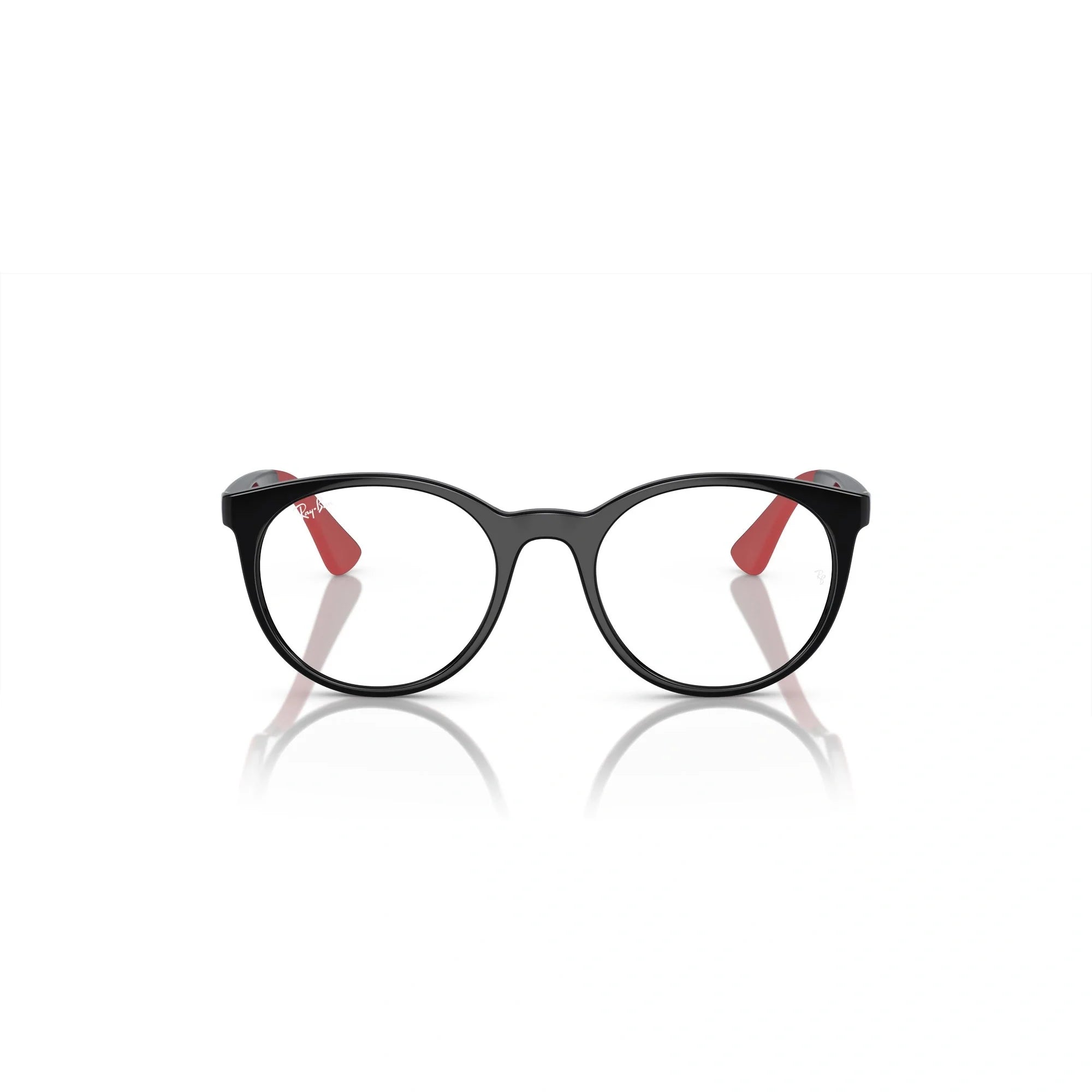 RAY-BAN JUNIOR RY 1628 - 3928 NERO SU ROSSO | OCCHIALE DA VISTA BAMBINO UNISEX | CALIBRO 48