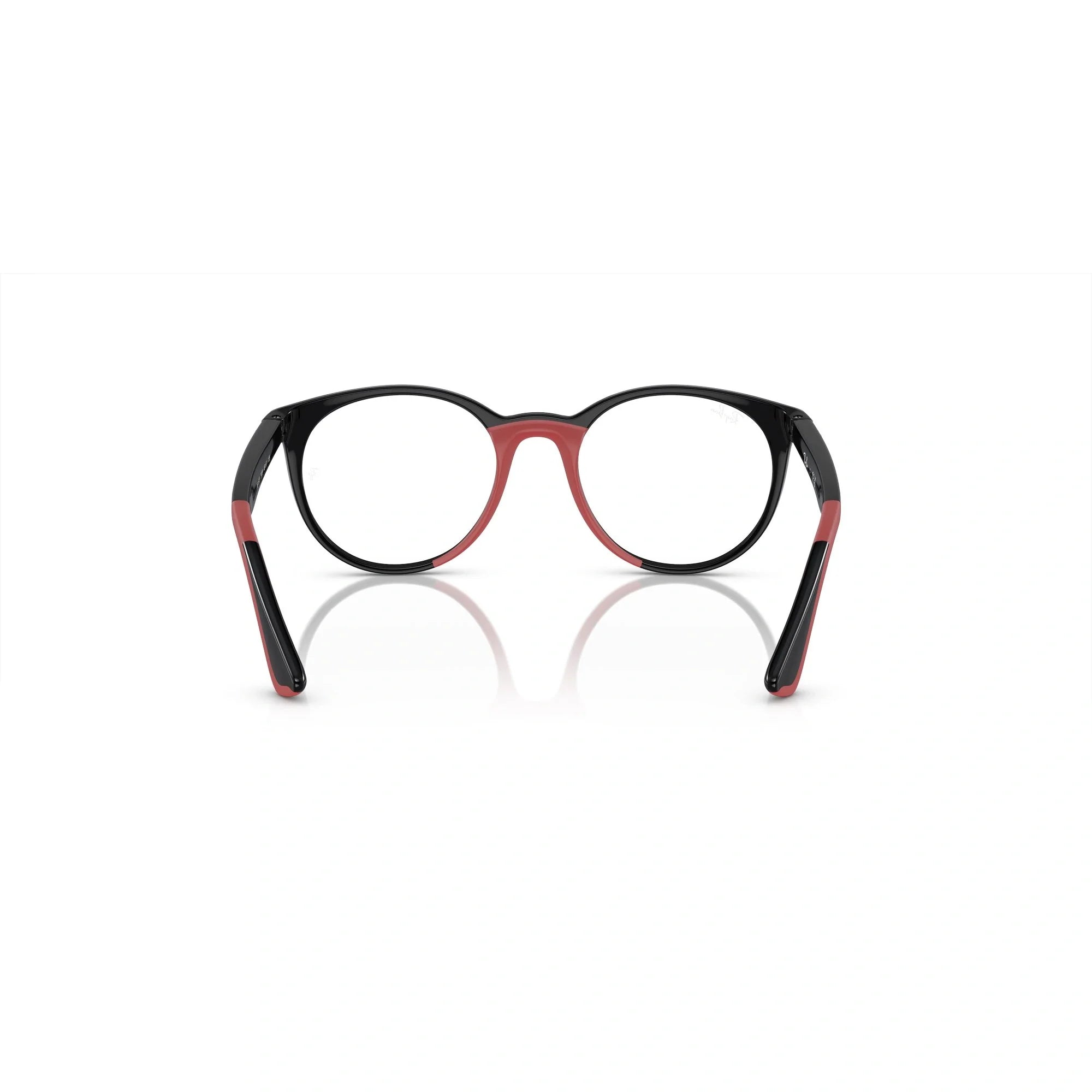 RAY-BAN JUNIOR RY 1628 - 3928 NERO SU ROSSO | OCCHIALE DA VISTA BAMBINO UNISEX | CALIBRO 48