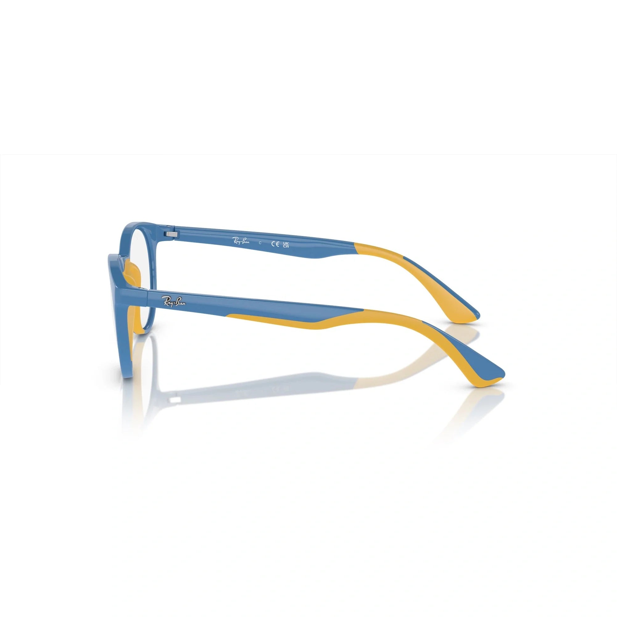 RAY-BAN JUNIOR RY 1628 - 3951 AZZURRO SU GIALLO | OCCHIALE DA VISTA BAMBINO UNISEX | CALIBRO 48