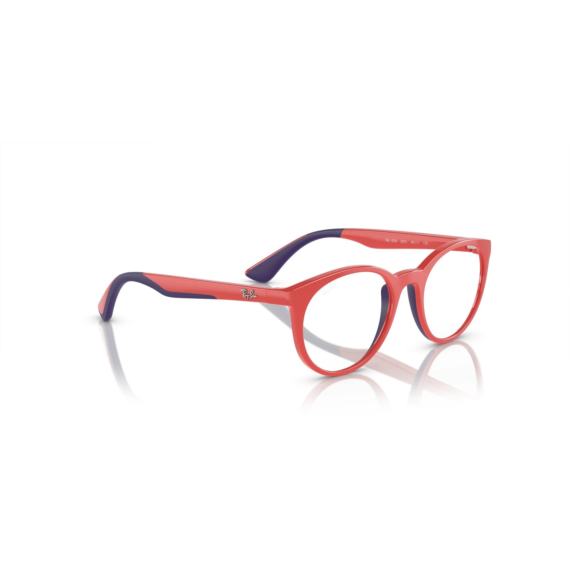 RAY-BAN JUNIOR RY 1628 - 3953 ROSSO SU BLU | OCCHIALE DA VISTA BAMBINO UNISEX | CALIBRO 46