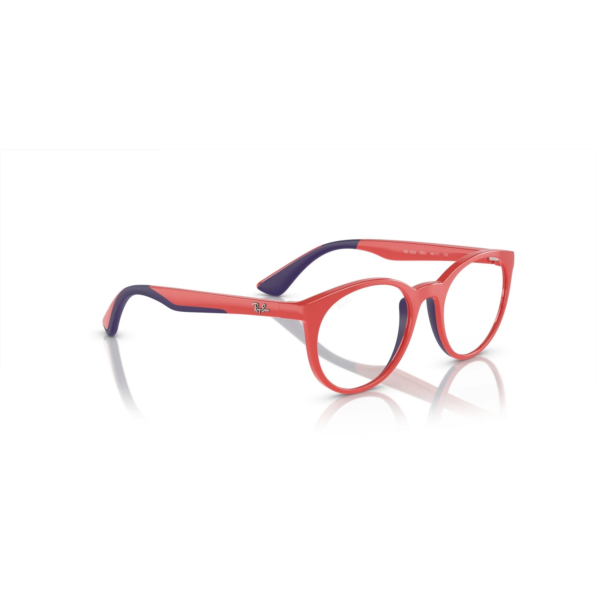 RAY-BAN JUNIOR RY 1628 - 3953 ROSSO SU BLU | OCCHIALE DA VISTA BAMBINO UNISEX | CALIBRO 48