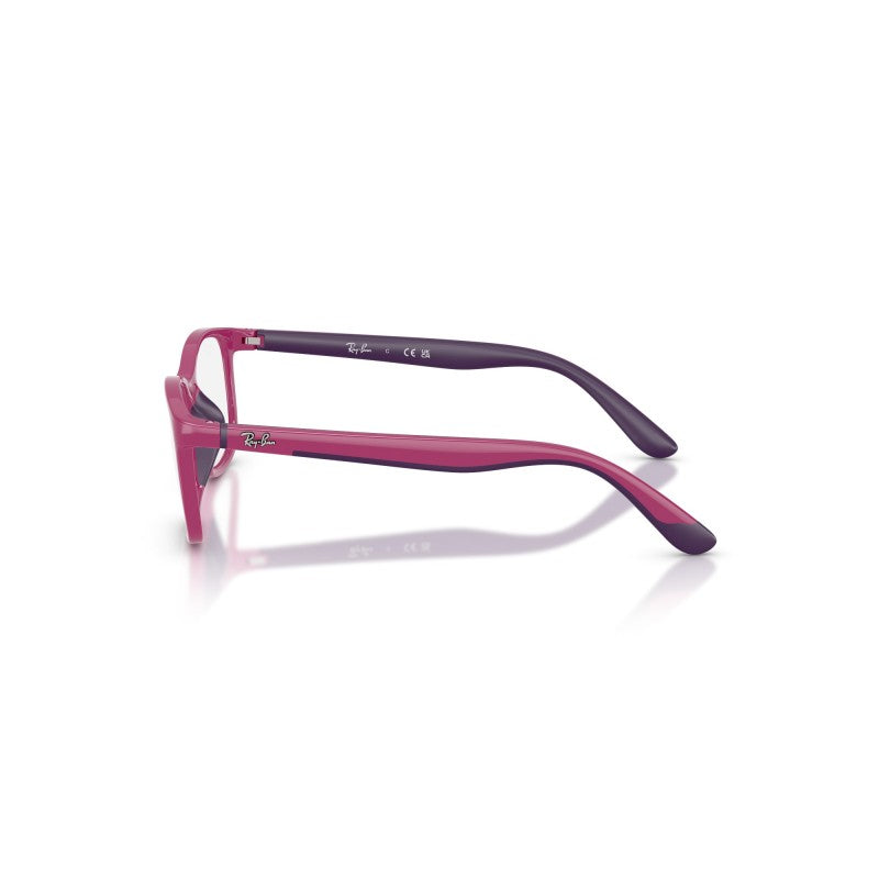 OCCHIALI DA VISTA BAMBINO UNISEX | RAY-BAN JUNIOR RY 1644 - 3933 FUCSIA SU VIOLA GOMMA - CALIBRO 48