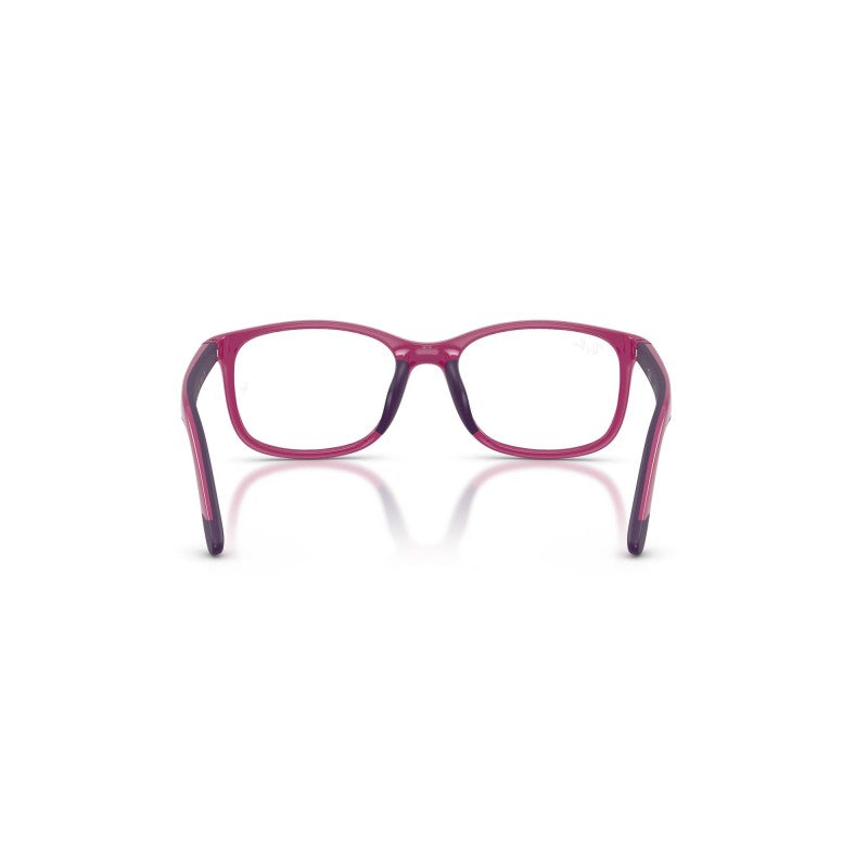 OCCHIALI DA VISTA BAMBINO UNISEX | RAY-BAN JUNIOR RY 1644 - 3933 FUCSIA SU VIOLA GOMMA - CALIBRO 48