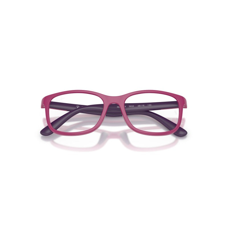 OCCHIALI DA VISTA BAMBINO UNISEX | RAY-BAN JUNIOR RY 1644 - 3933 FUCSIA SU VIOLA GOMMA - CALIBRO 48