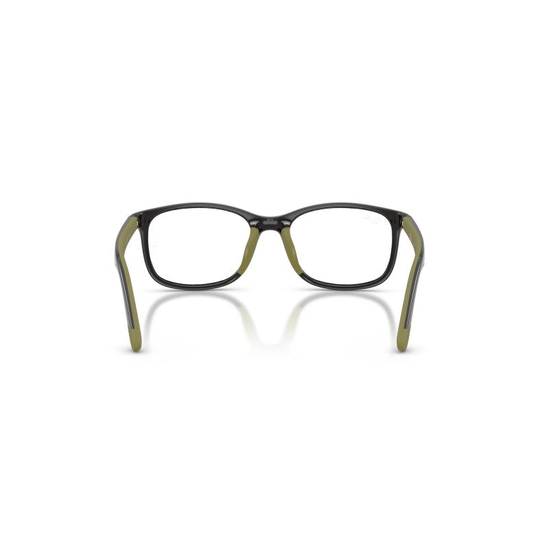 OCCHIALI DA VISTA BAMBINO UNISEX | RAY-BAN JUNIOR RY 1644 - 7511 GRIGIO SU VERDE GOMMA - CALIBRO 46