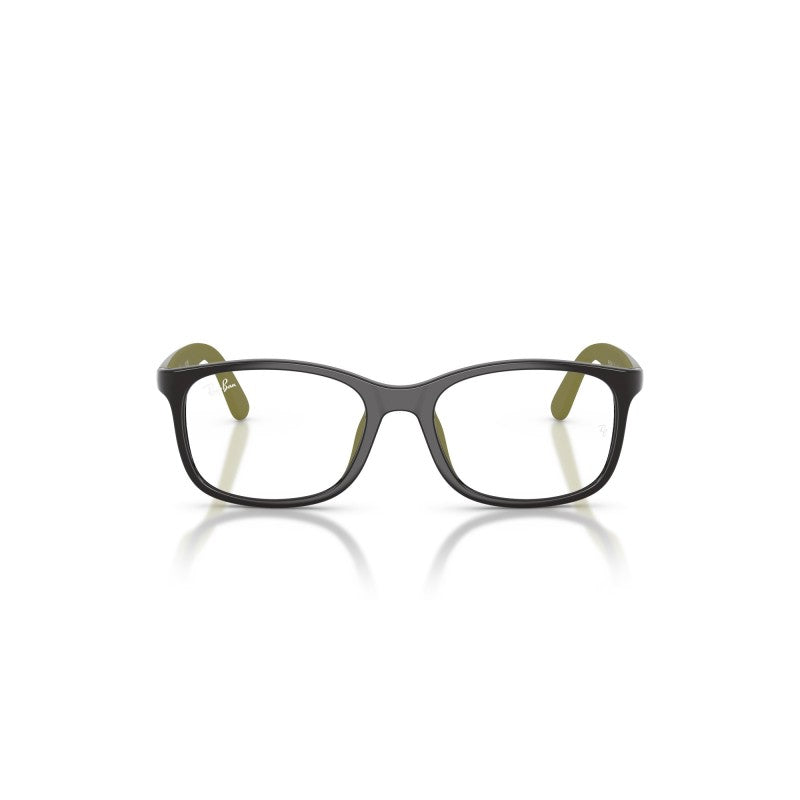 OCCHIALI DA VISTA BAMBINO UNISEX | RAY-BAN JUNIOR RY 1644 - 7511 GRIGIO SU VERDE GOMMA - CALIBRO 46
