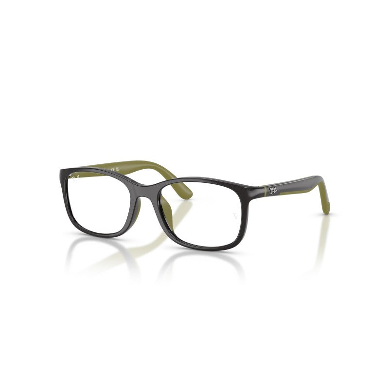 OCCHIALI DA VISTA BAMBINO UNISEX | RAY-BAN JUNIOR RY 1644 - 7511 GRIGIO SU VERDE GOMMA - CALIBRO 48