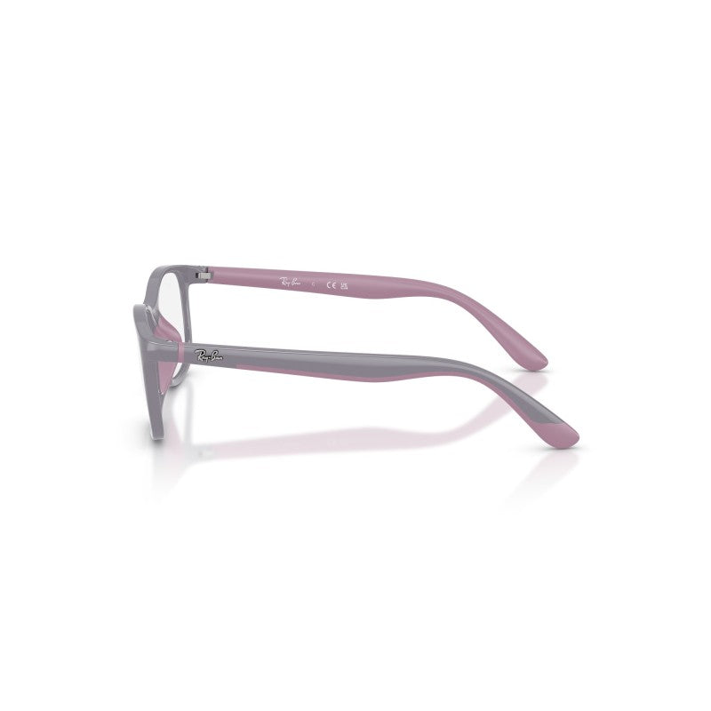 OCCHIALI DA VISTA BAMBINO UNISEX | RAY-BAN JUNIOR RY 1644 - 7512 VIOLA SU ROSA GOMMA - CALIBRO 46