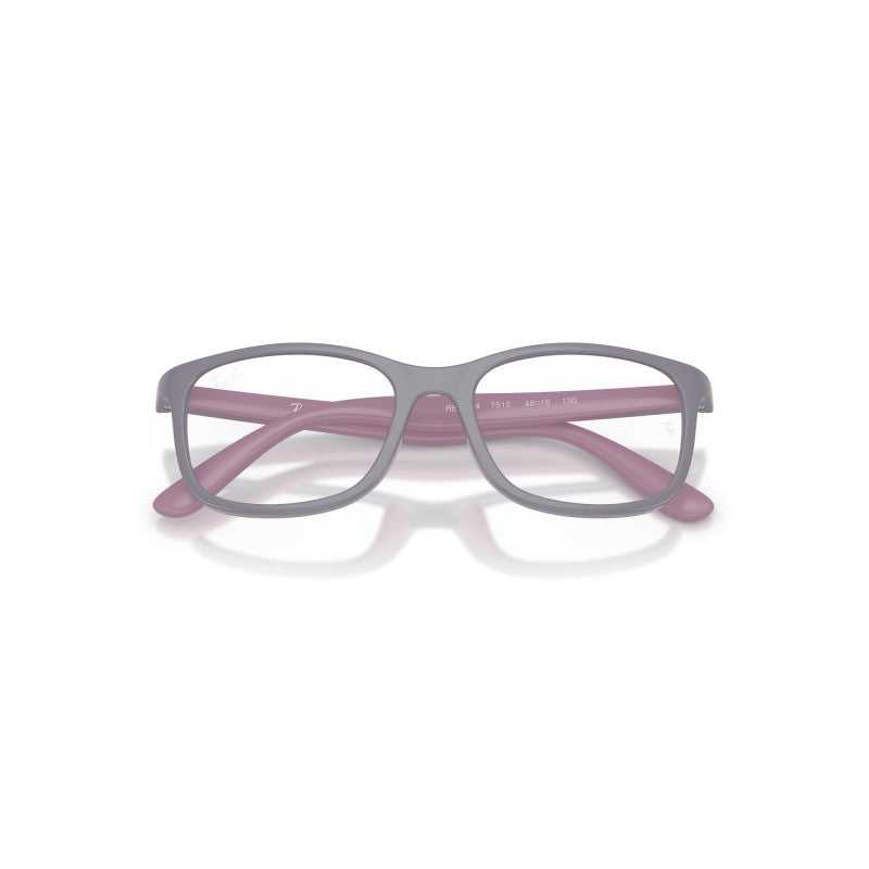OCCHIALI DA VISTA BAMBINO UNISEX | RAY-BAN JUNIOR RY 1644 - 7512 VIOLA SU ROSA GOMMA - CALIBRO 46