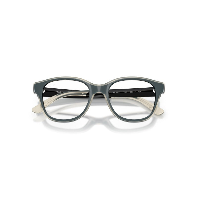 OCCHIALI DA VISTA BAMBINO UNISEX | RAY-BAN JUNIOR RY 1950 - 7202 NERO SU TRASPARENTE - CALIBRO 44