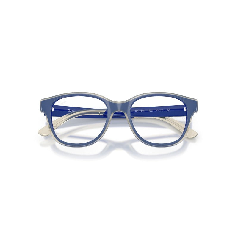 OCCHIALI DA VISTA BAMBINO UNISEX | RAY-BAN JUNIOR RY 1950 - 7203 BLU SU TRASPARENTE - CALIBRO 46