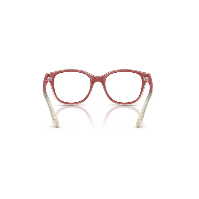 OCCHIALI DA VISTA BAMBINO UNISEX | RAY-BAN JUNIOR RY 1950 - 7204 ROSSO SU TRASPARENTE - CALIBRO 44