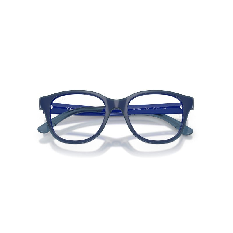 OCCHIALI DA VISTA BAMBINO UNISEX | RAY-BAN JUNIOR RY 1950 - 7205 BLU SU BLU TRASPARENTE - CALIBRO 46