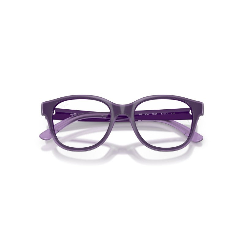 OCCHIALI DA VISTA BAMBINO UNISEX | RAY-BAN JUNIOR RY 1950 - 7206 VIOLA SU VIOLA TRASPARENTE - CALIBRO 44