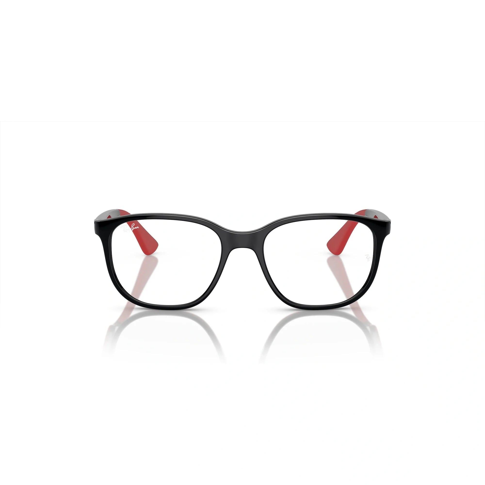 RAY-BAN JUNIOR RY 9078V - 3928 NERO SU ROSSO | OCCHIALE DA VISTA BAMBINO UNISEX | CALIBRO 48