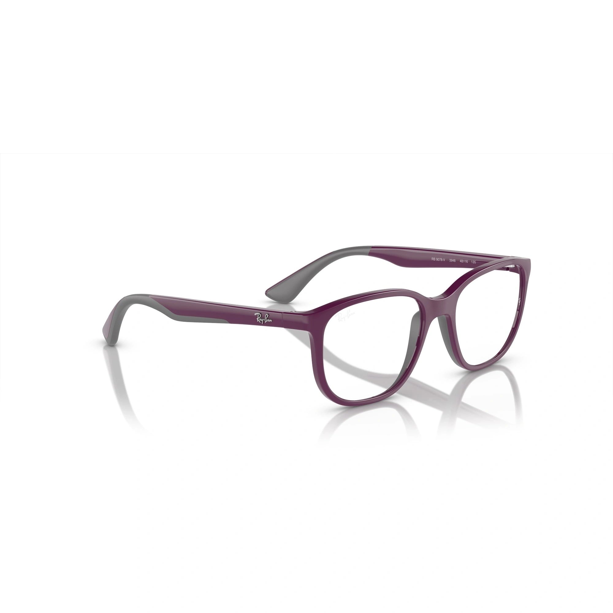 RAY-BAN JUNIOR RY 9078V - 3948 VIOLA SU GRIGIO | OCCHIALE DA VISTA BAMBINO UNISEX | CALIBRO 46