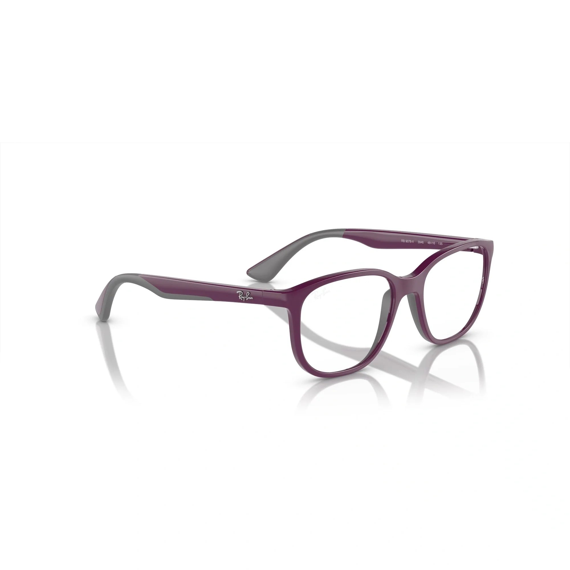 RAY-BAN JUNIOR RY 9078V - 3948 VIOLA SU GRIGIO | OCCHIALE DA VISTA BAMBINO UNISEX | CALIBRO 48